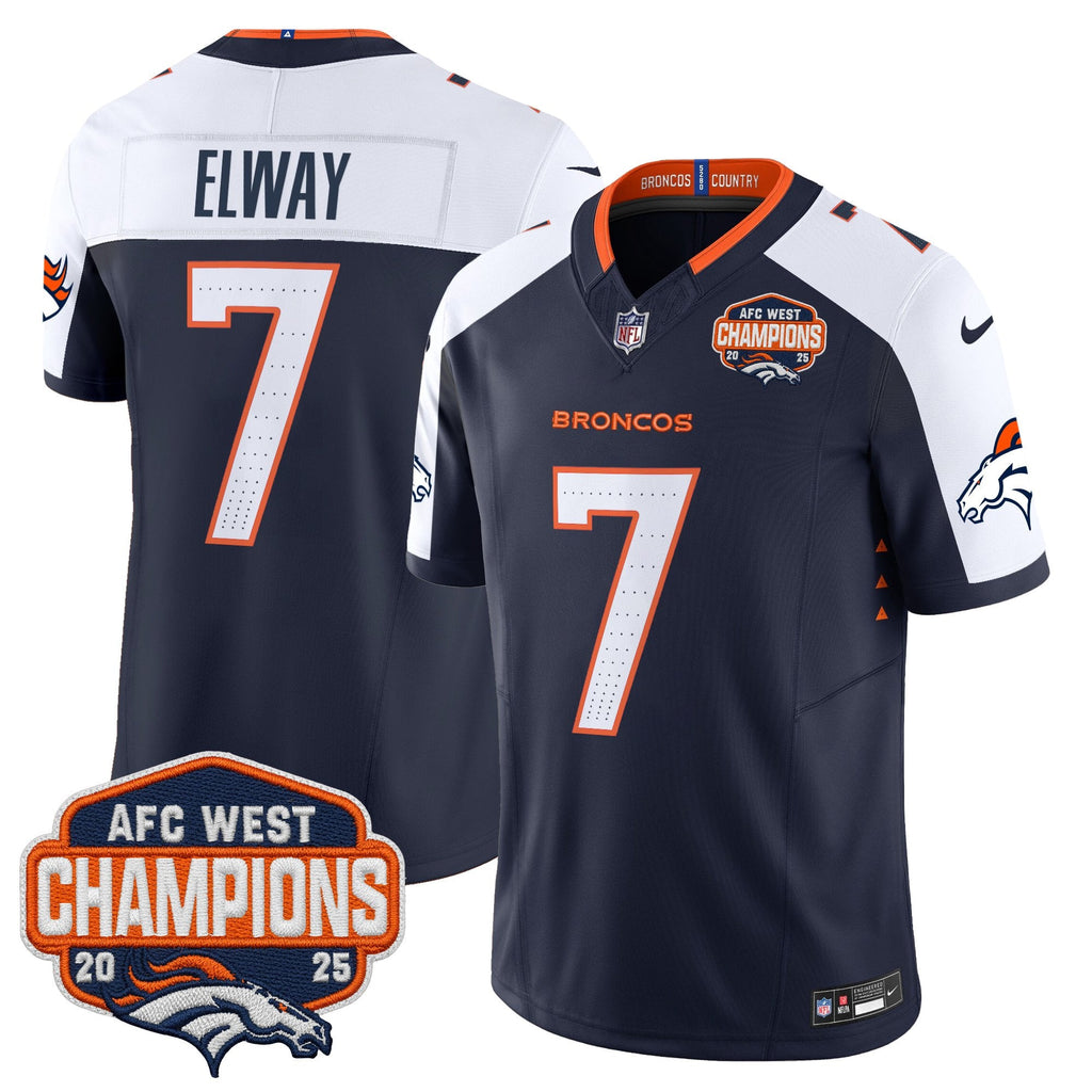 Men's Denver Broncos 2025 AFC West Division Champions Vapor Limited Jersey - All Stitched