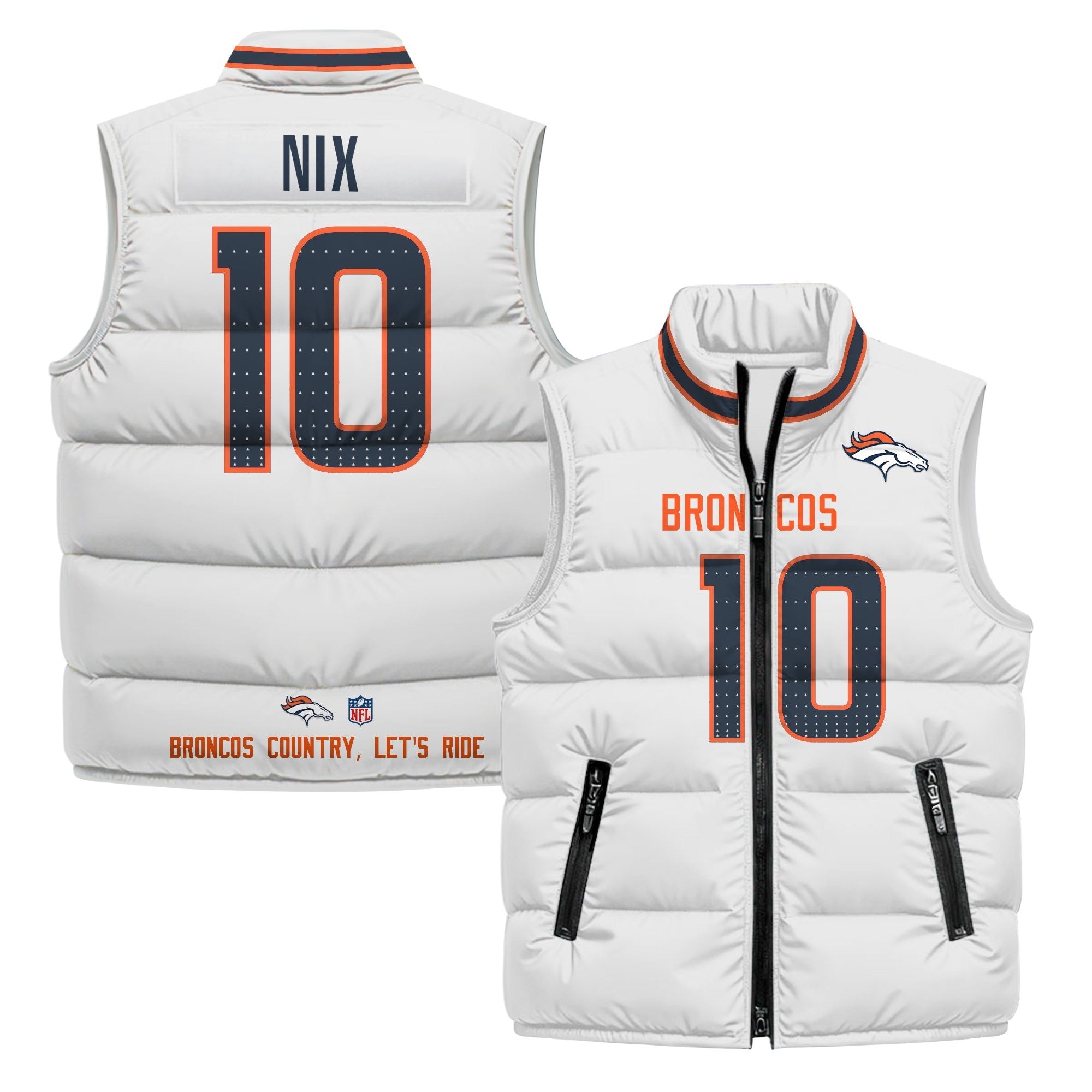 Denver Broncos 2025 Puffer Vest