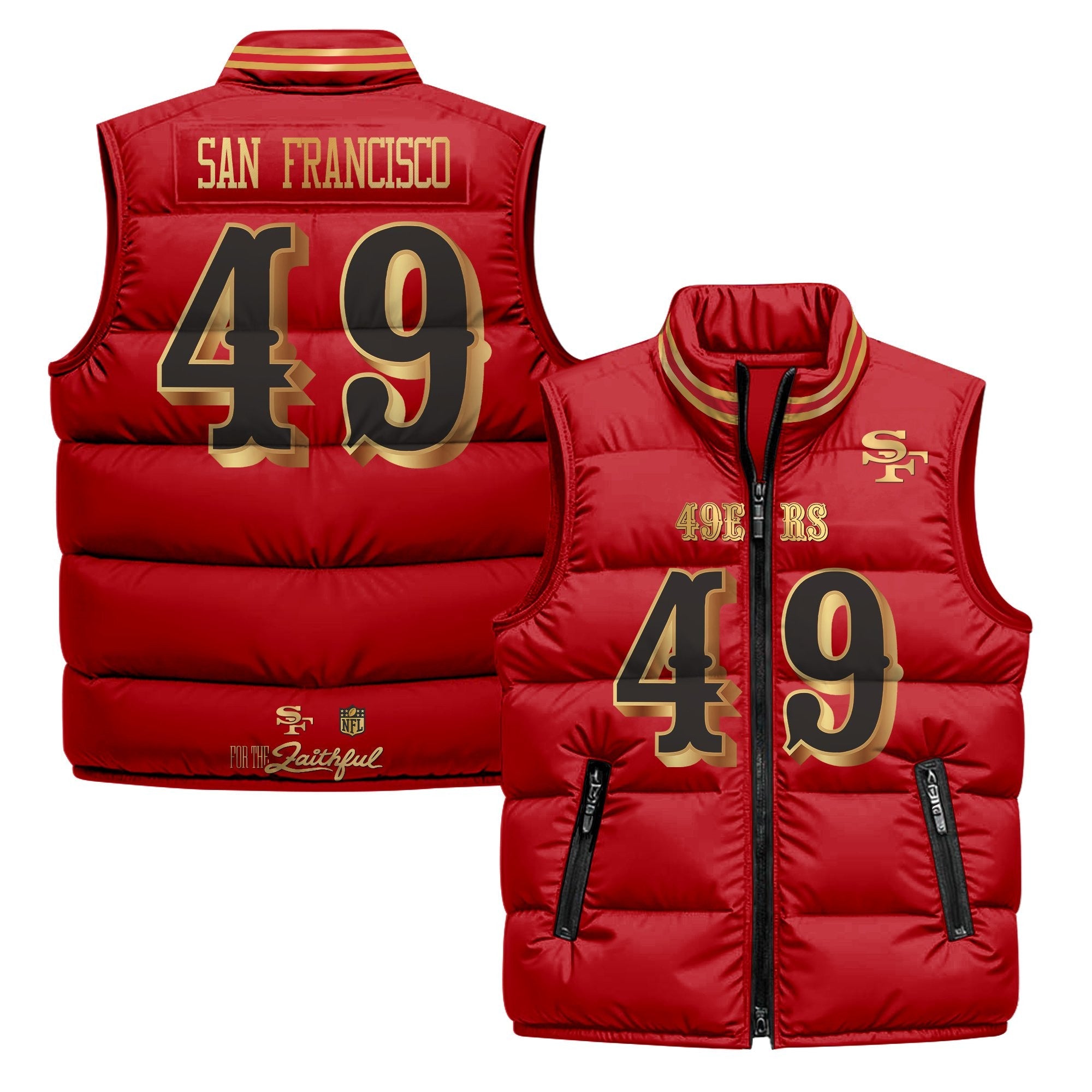 San Francisco 49ers “Rivalries” Puffer Vest