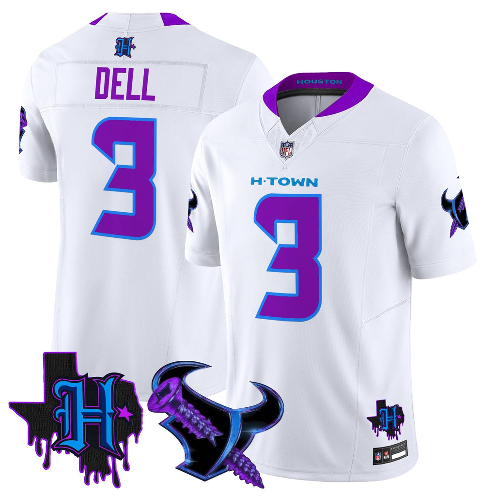 Men's Houston Texans DJ Screw Vapor Limited Jersey - All Stitched