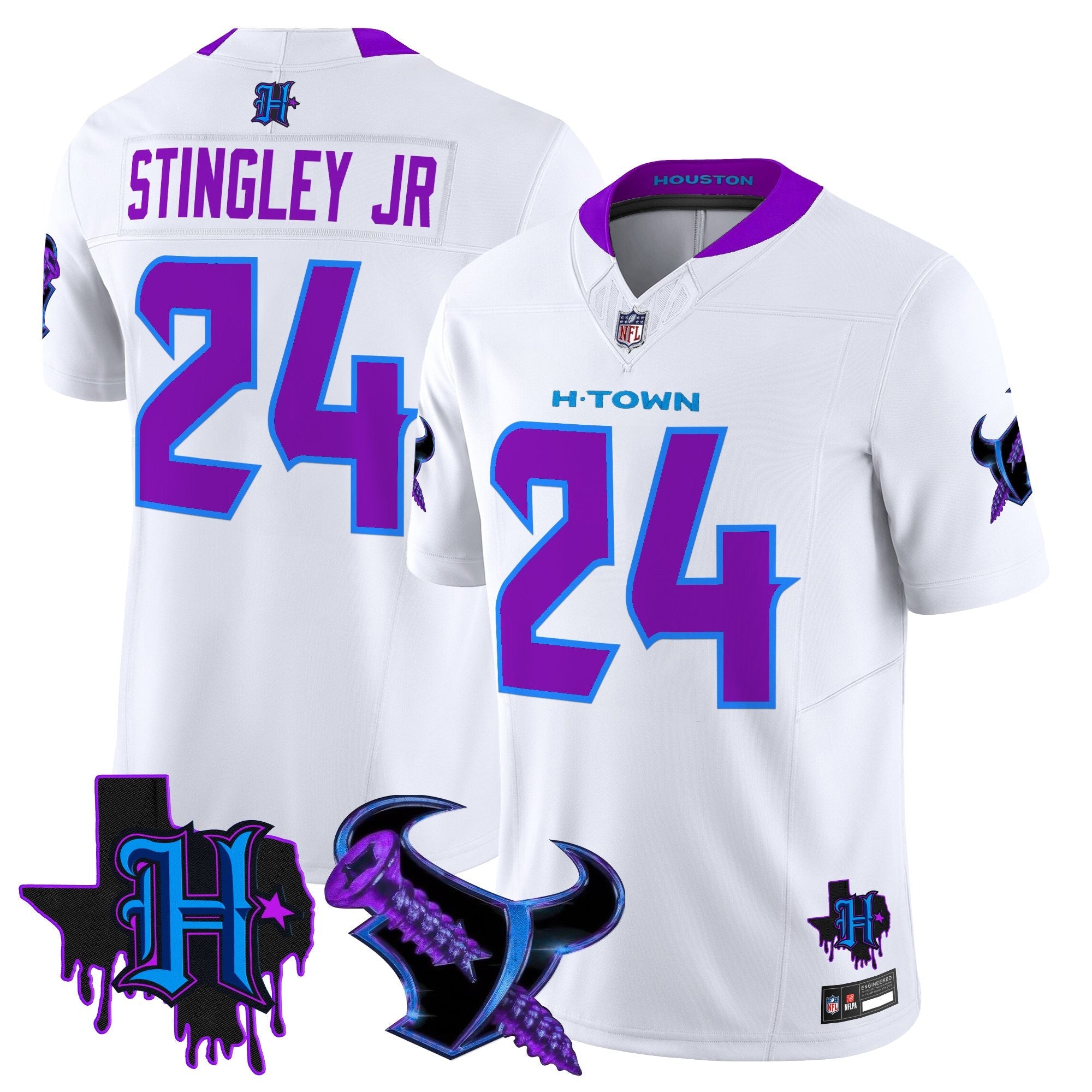 Men's Houston Texans DJ Screw Vapor Limited Jersey - All Stitched
