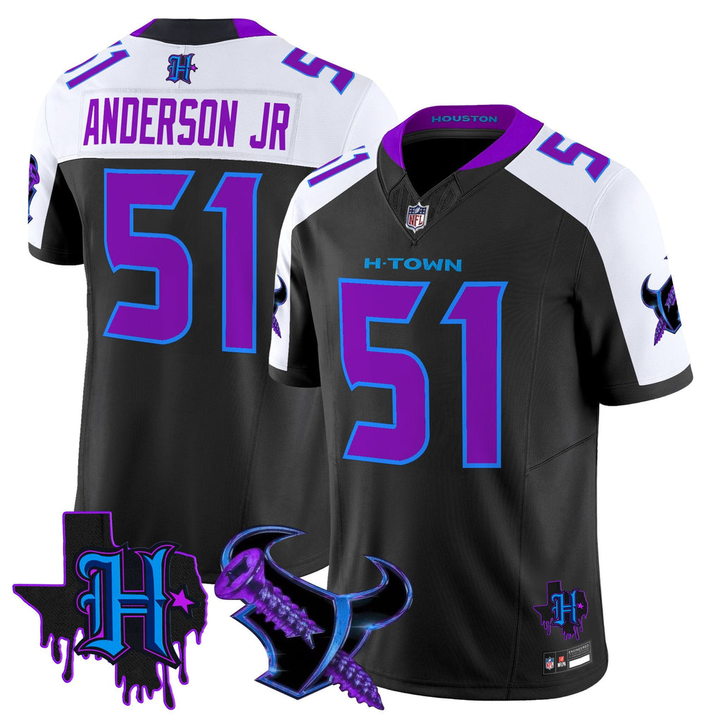 Men's Houston Texans DJ Screw Vapor Limited Jersey - All Stitched
