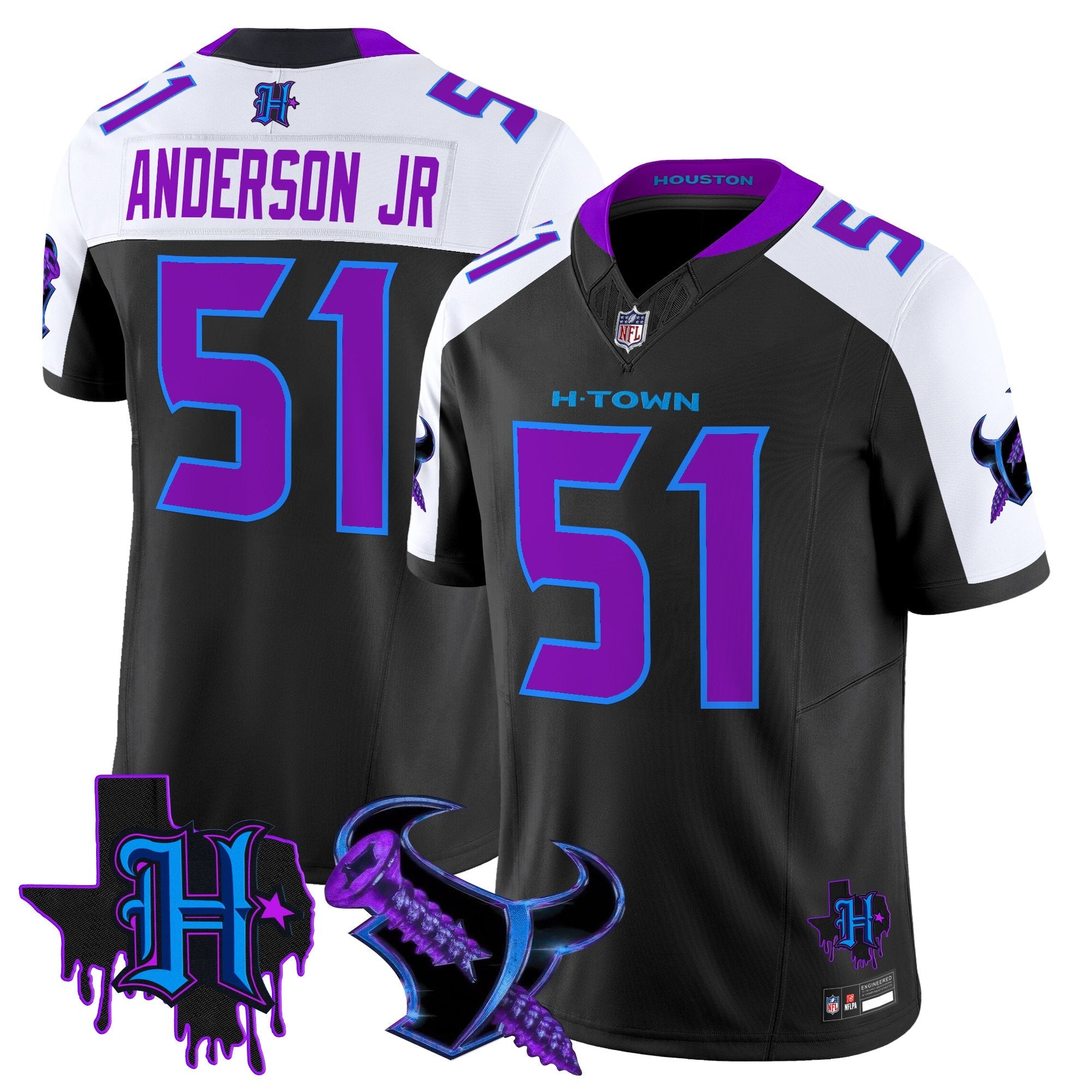 Men's Houston Texans DJ Screw Vapor Limited Jersey - All Stitched