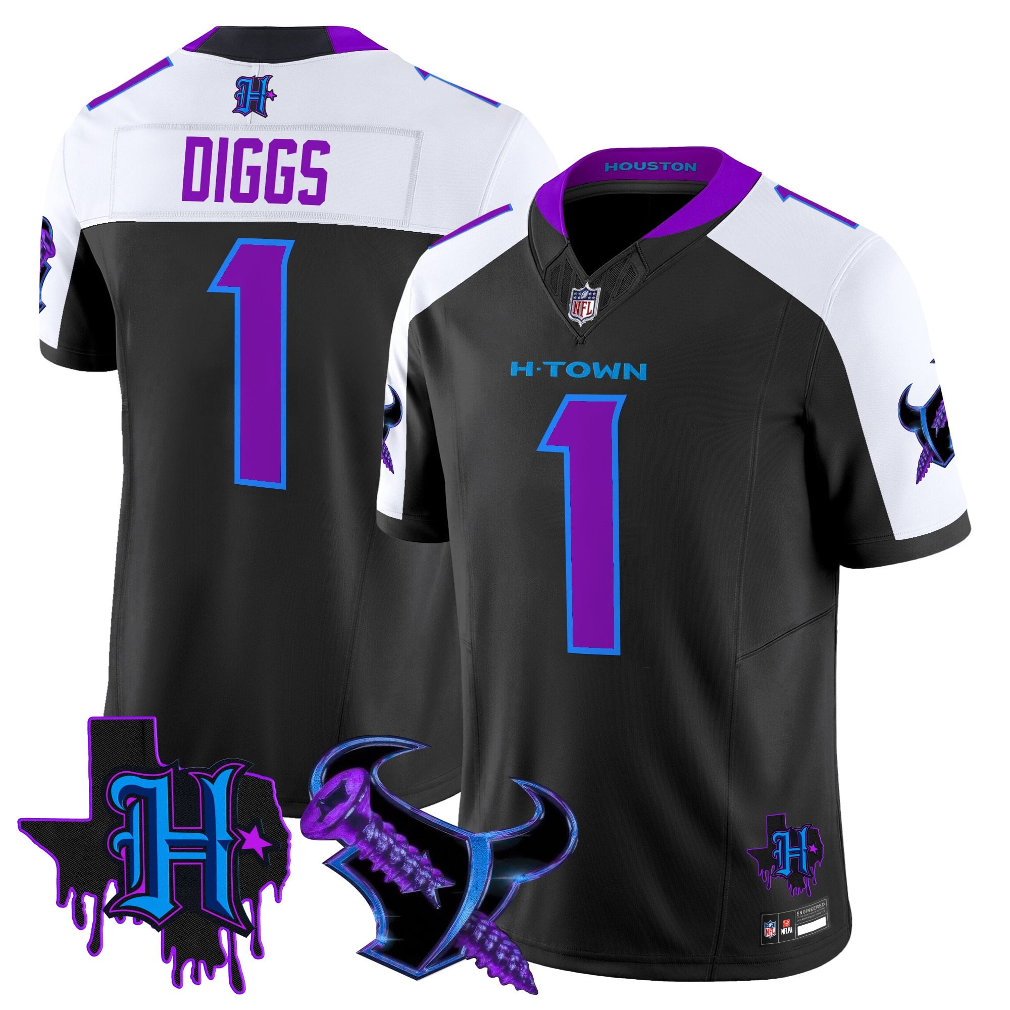 Men's Houston Texans DJ Screw Vapor Limited Jersey - All Stitched