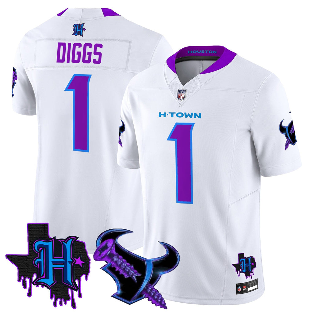 Men's Houston Texans DJ Screw Vapor Limited Jersey - All Stitched