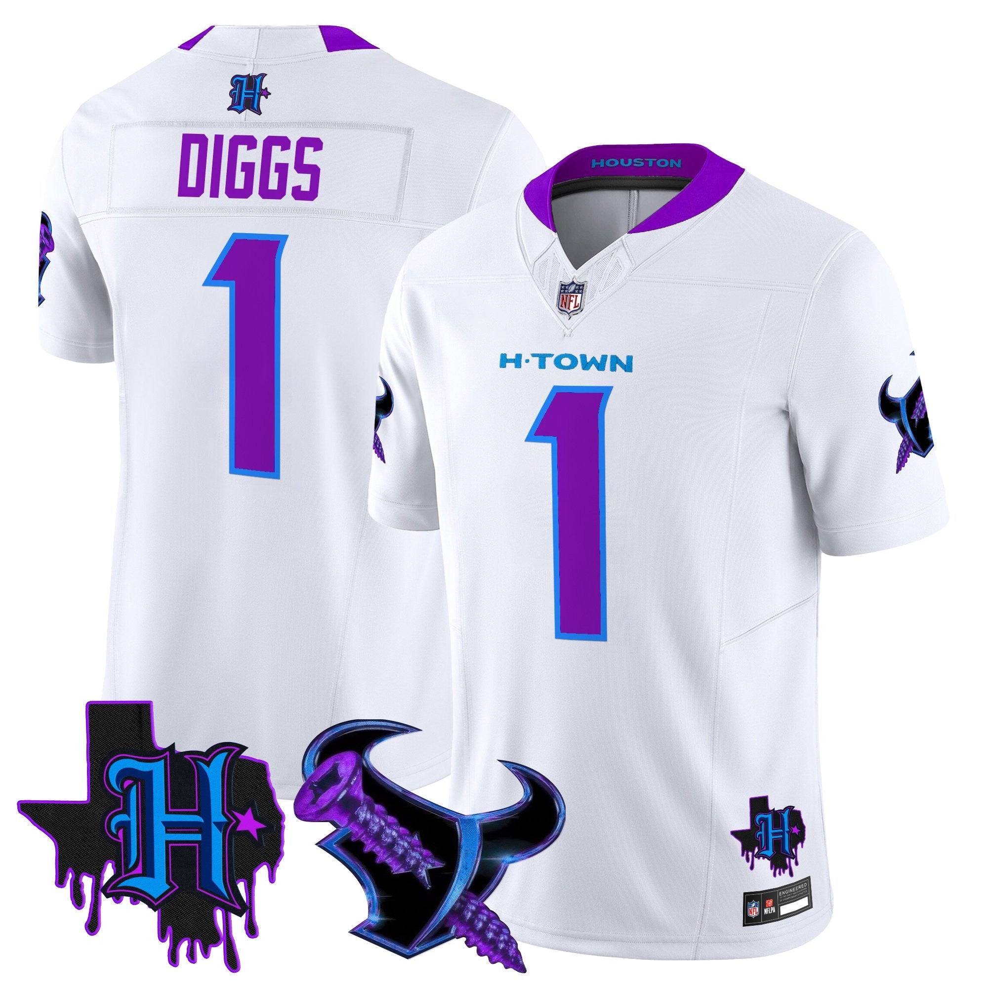 Men's Houston Texans DJ Screw Vapor Limited Jersey - All Stitched