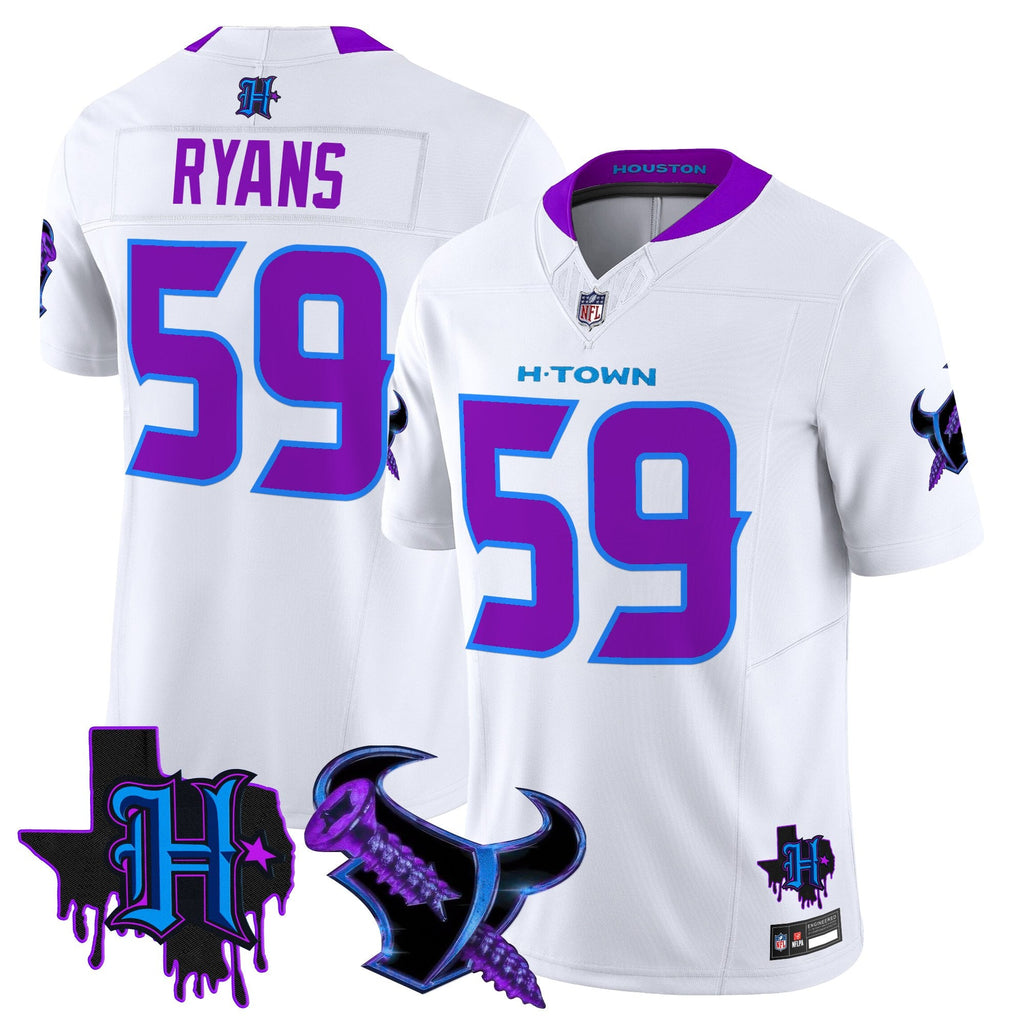 Men's Houston Texans DJ Screw Vapor Limited Jersey - All Stitched