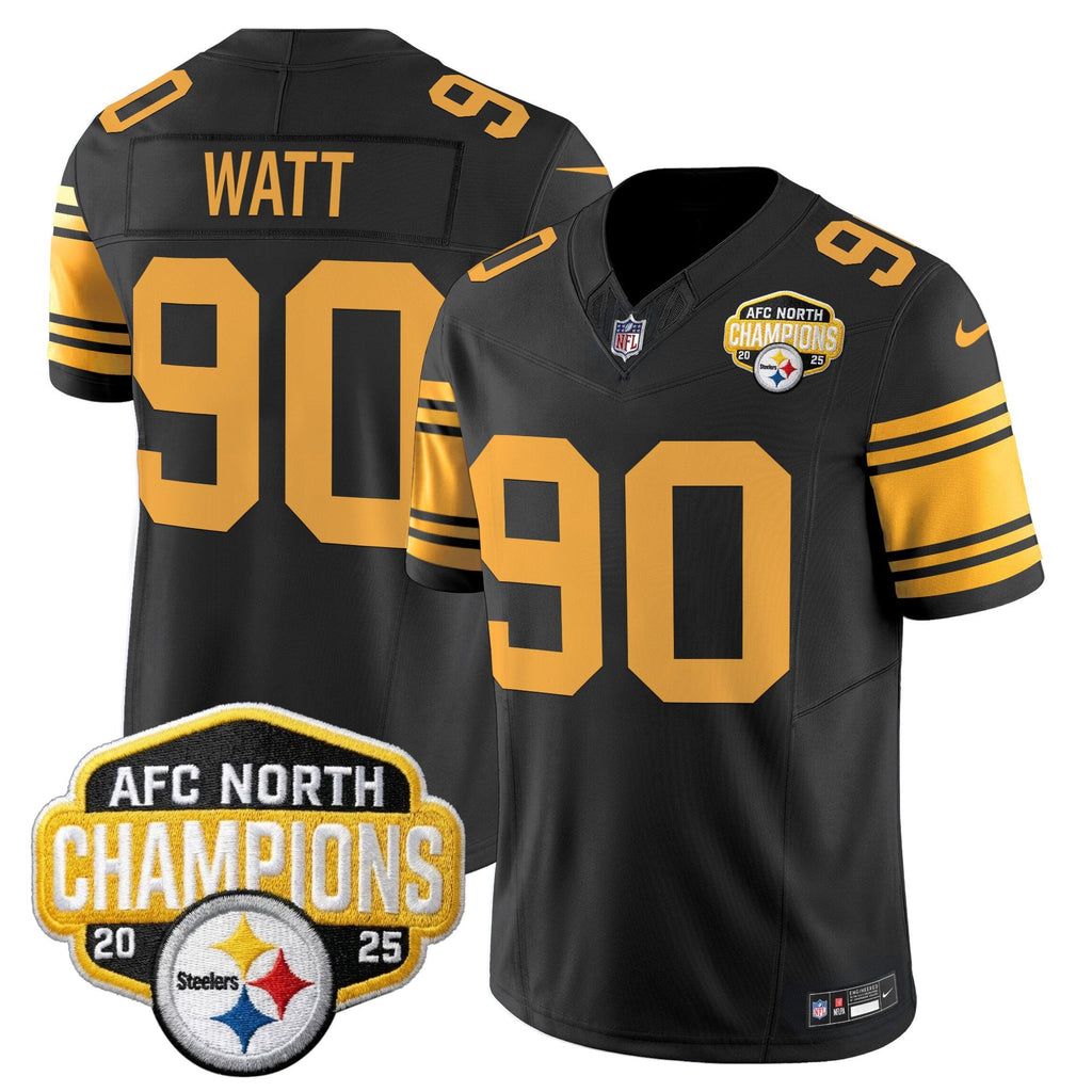 Men's Pittsburgh Steelers 2025 AFC North Division Champions Vapor Limited Jersey - All Stitched