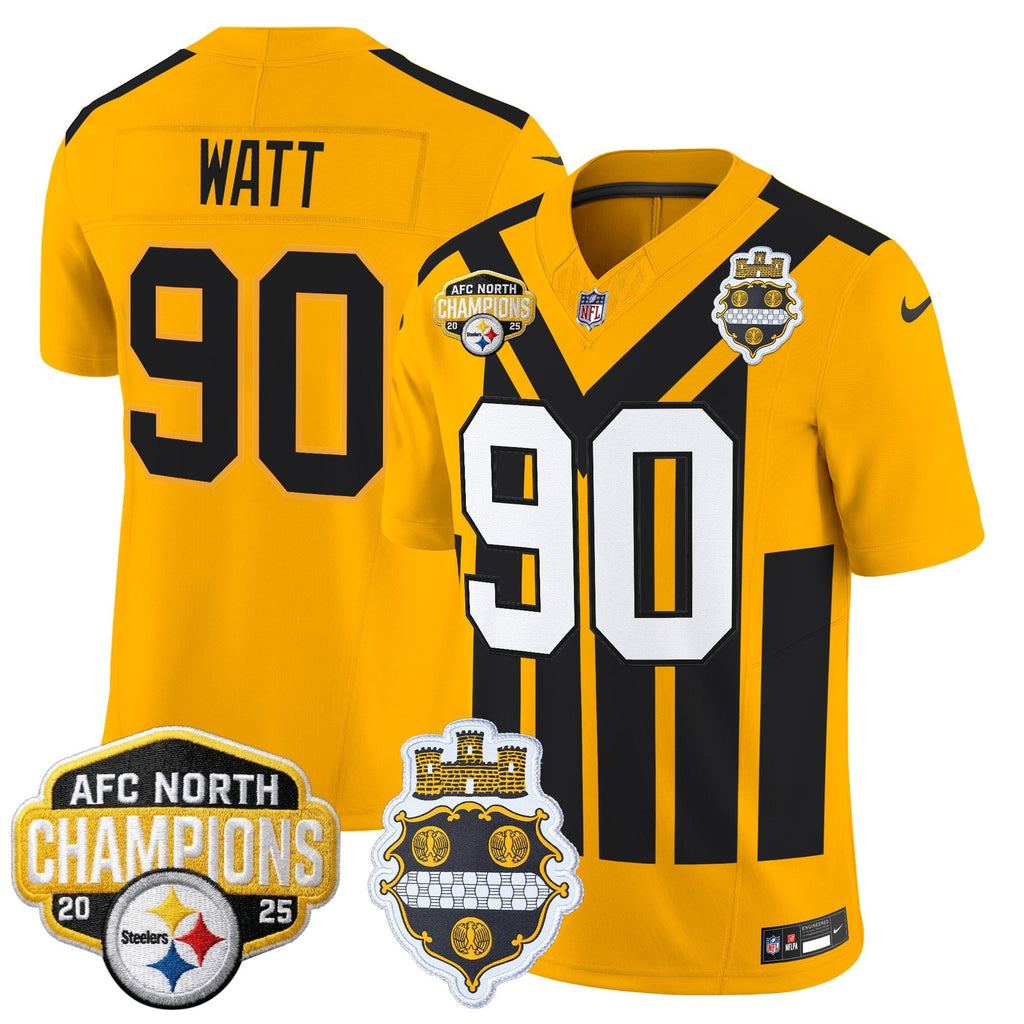 Men's Pittsburgh Steelers 2025 AFC North Division Champions Vapor Limited Jersey - All Stitched