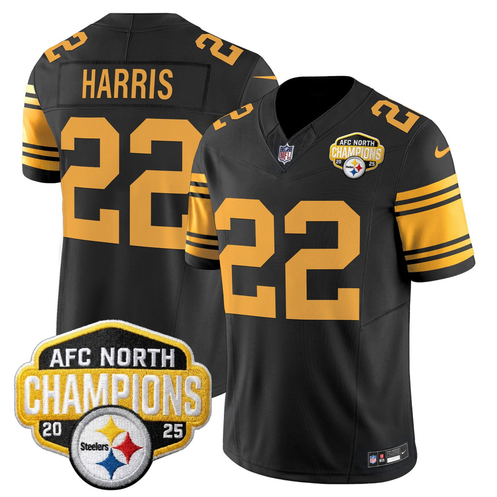 Men's Pittsburgh Steelers 2025 AFC North Division Champions Vapor Limited Jersey - All Stitched