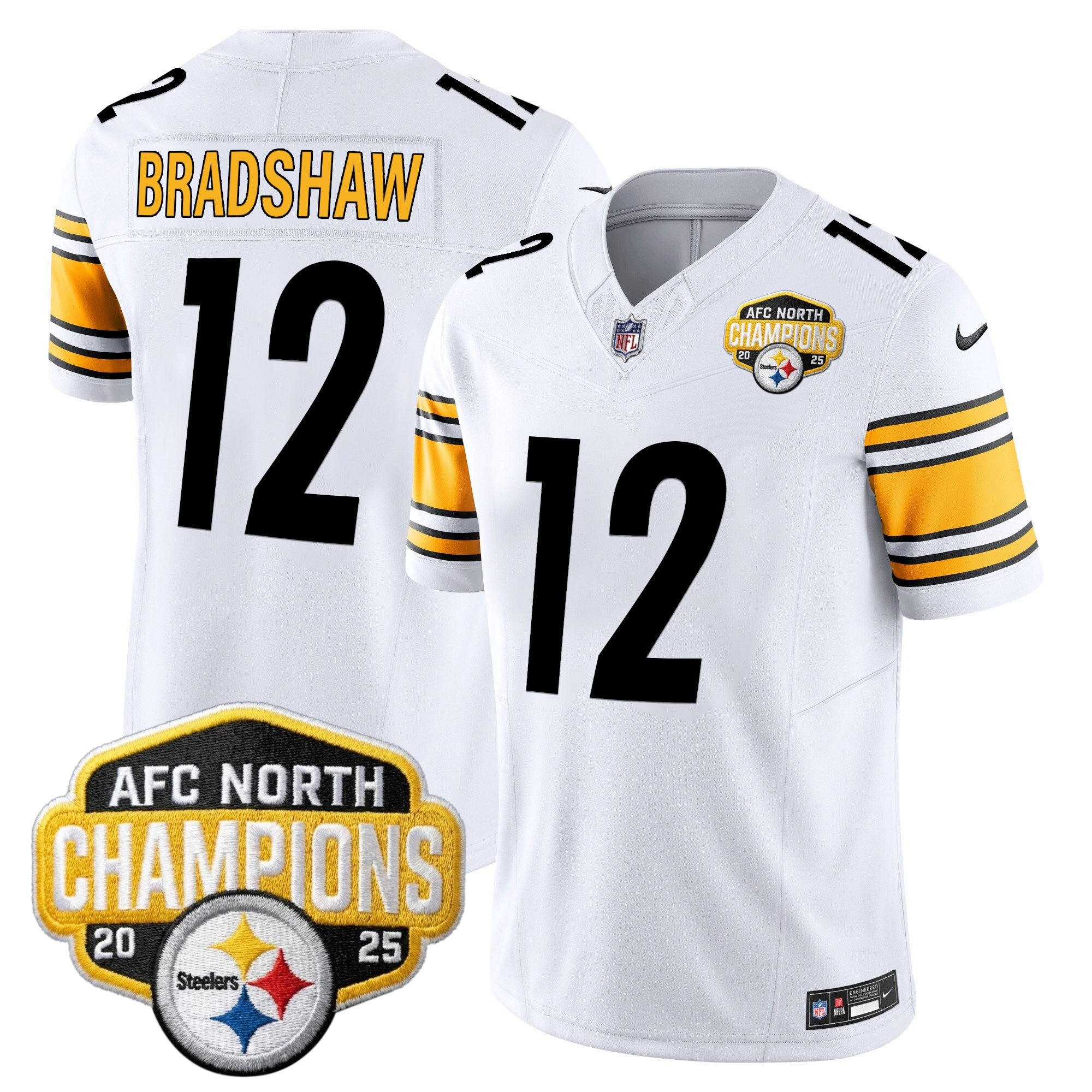 Men's Pittsburgh Steelers 2025 AFC North Division Champions Vapor Limited Jersey - All Stitched