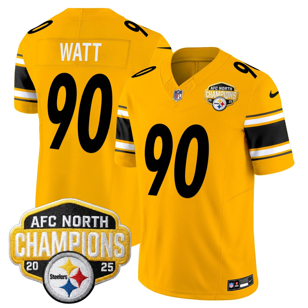Men's Pittsburgh Steelers 2025 AFC North Division Champions Vapor Limited Jersey - All Stitched