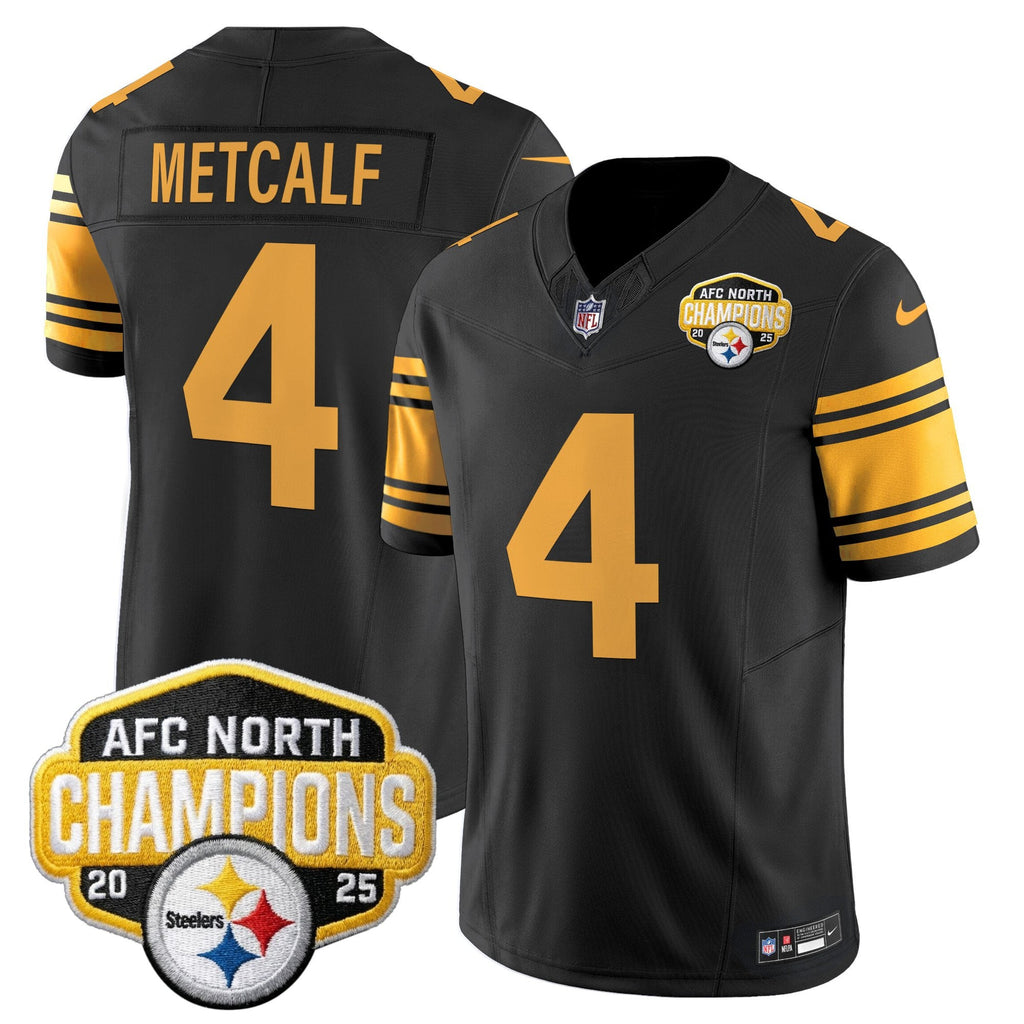 Men's Pittsburgh Steelers 2025 AFC North Division Champions Vapor Limited Jersey - All Stitched