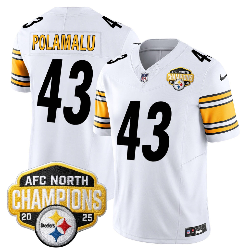 Men's Pittsburgh Steelers 2025 AFC North Division Champions Vapor Limited Jersey - All Stitched