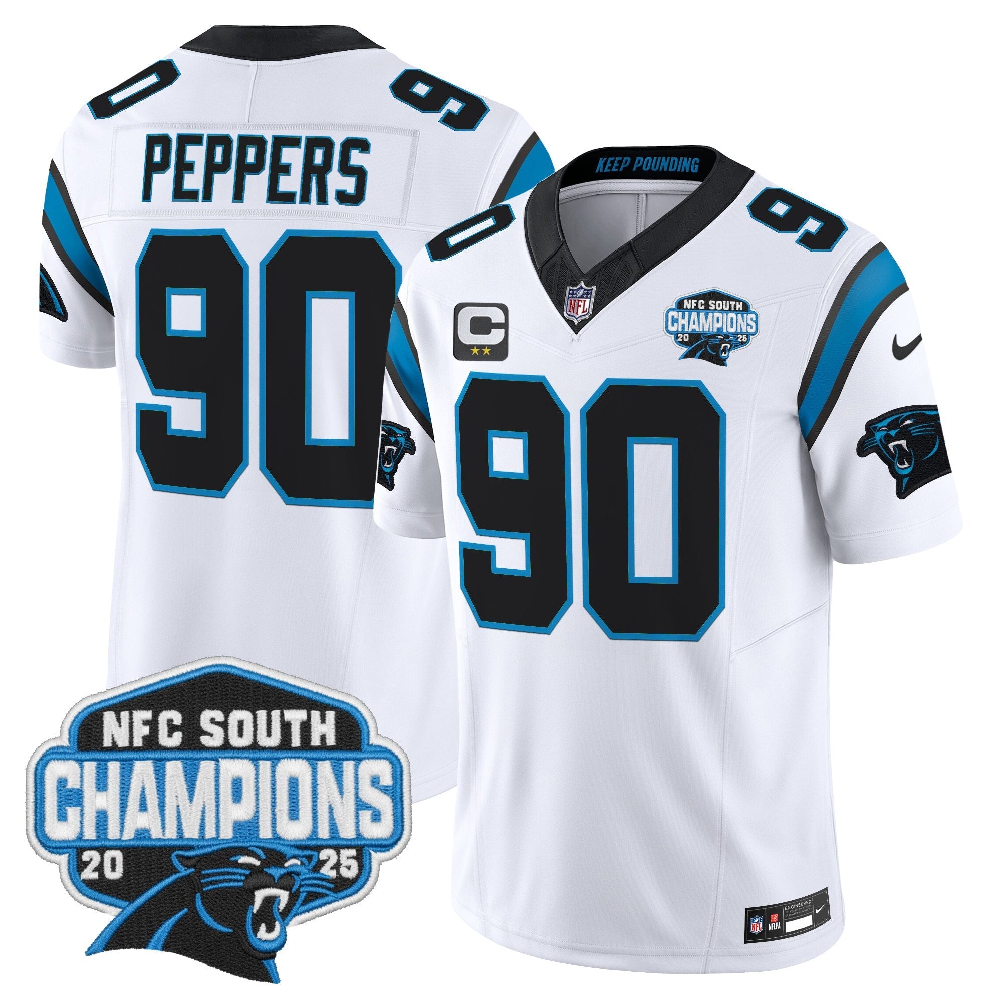 Men's Carolina Panthers 2025 NFC South Division Champions Vapor Limited Jersey - All Stitched