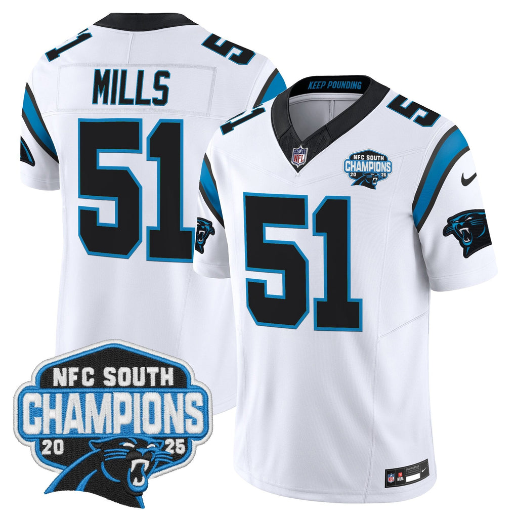 Men's Carolina Panthers 2025 NFC South Division Champions Vapor Limited Jersey - All Stitched