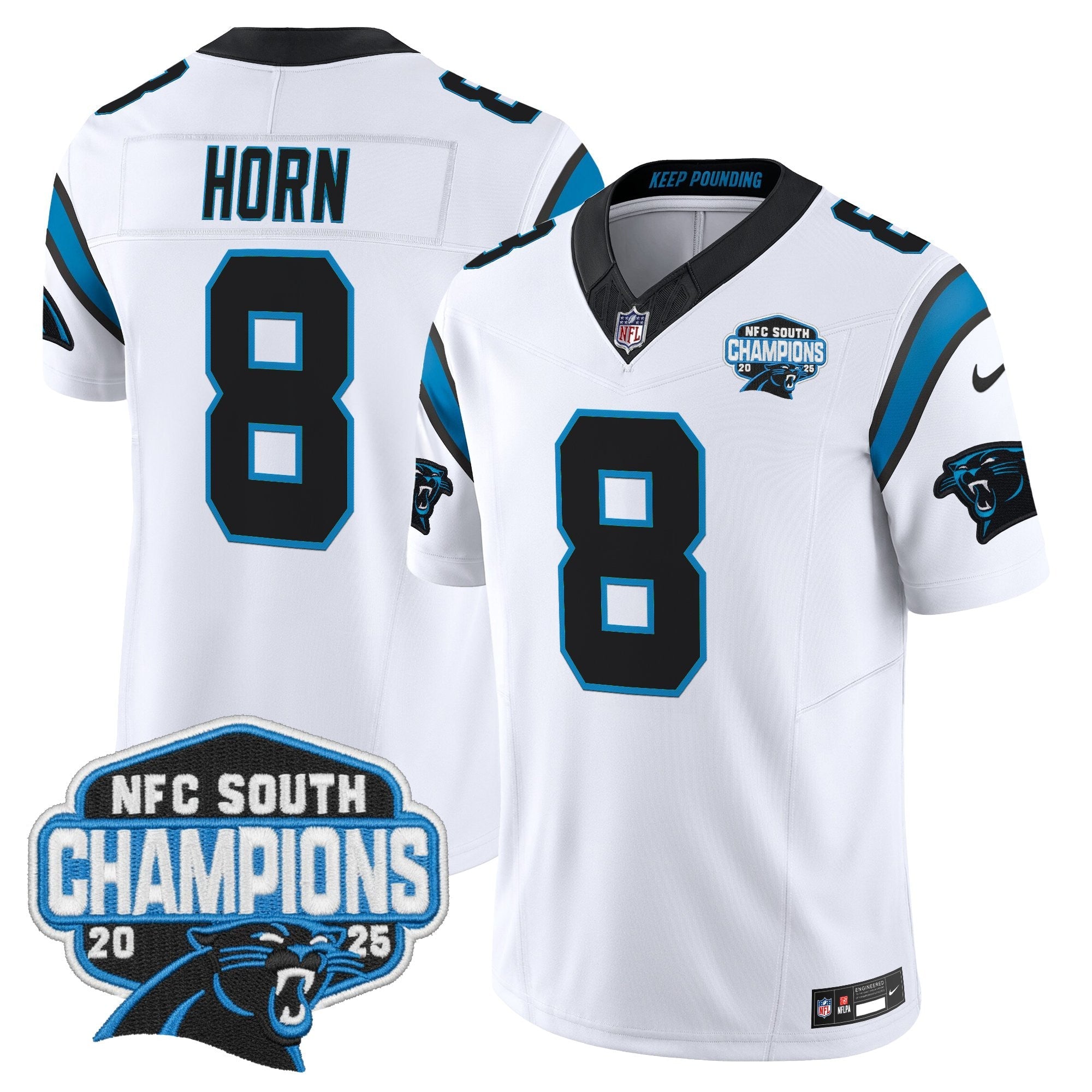 Men's Carolina Panthers 2025 NFC South Division Champions Vapor Limited Jersey - All Stitched