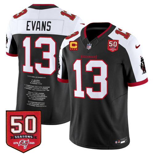 #13 Mike Evans Tampa Bay Buccaneers "Franchise Legend" Vapor Limited Jersey - Stitched