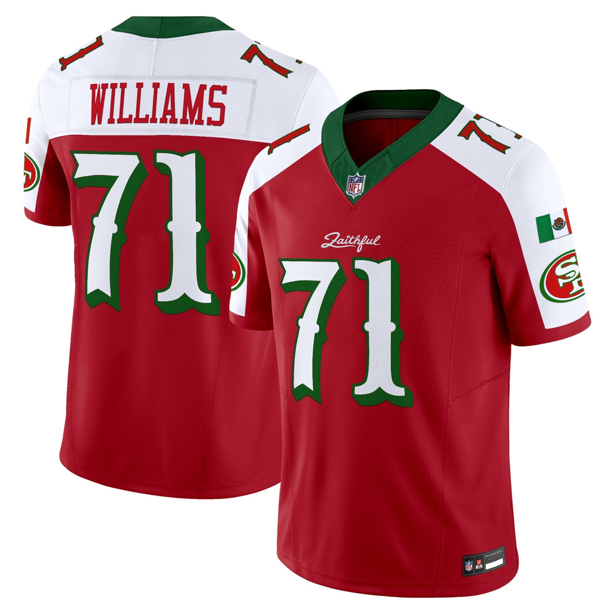 Men's San Francisco 49ers Mexico “Rivalries” Vapor Limited Jersey - All Stitched
