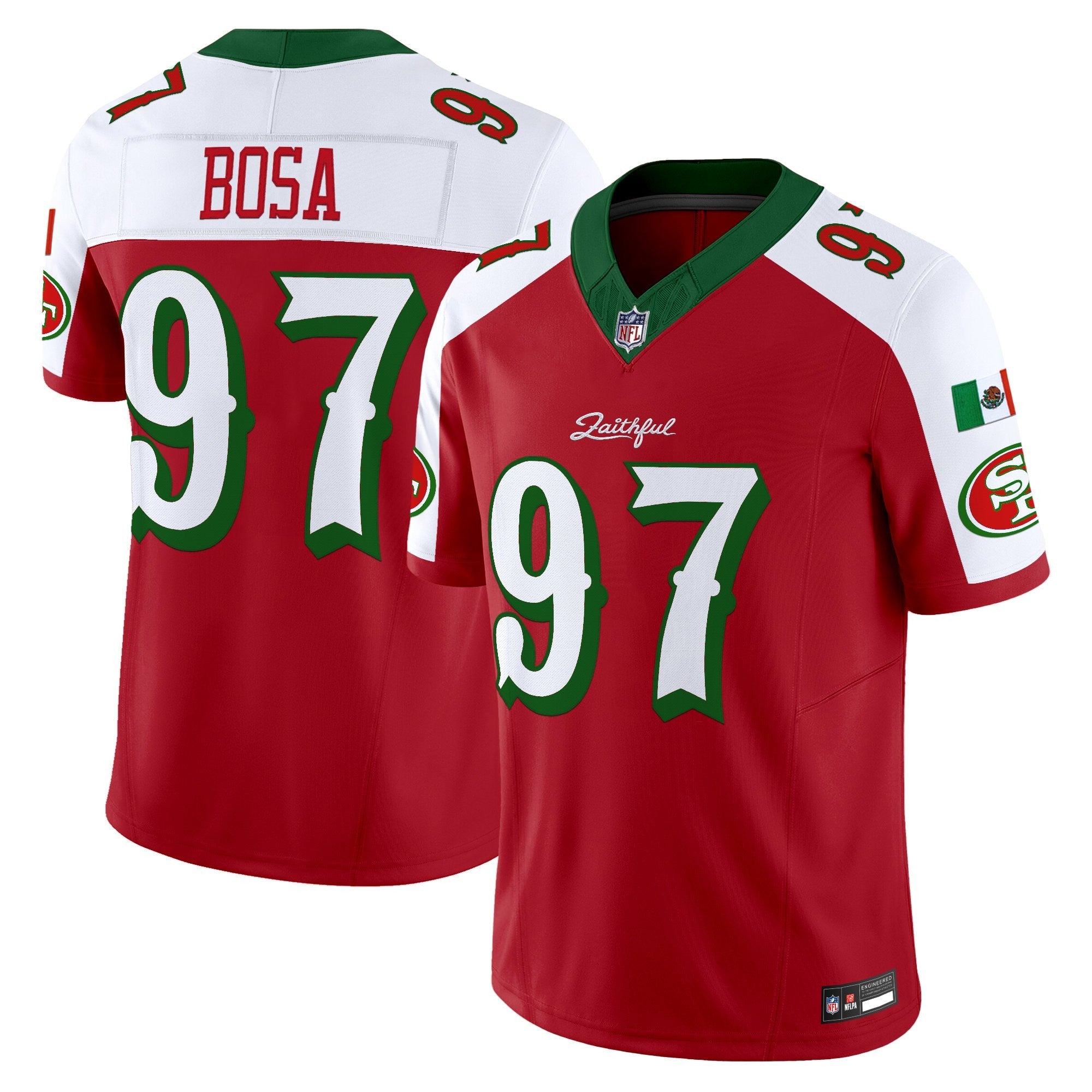 Men's San Francisco 49ers Mexico “Rivalries” Vapor Limited Jersey - All Stitched