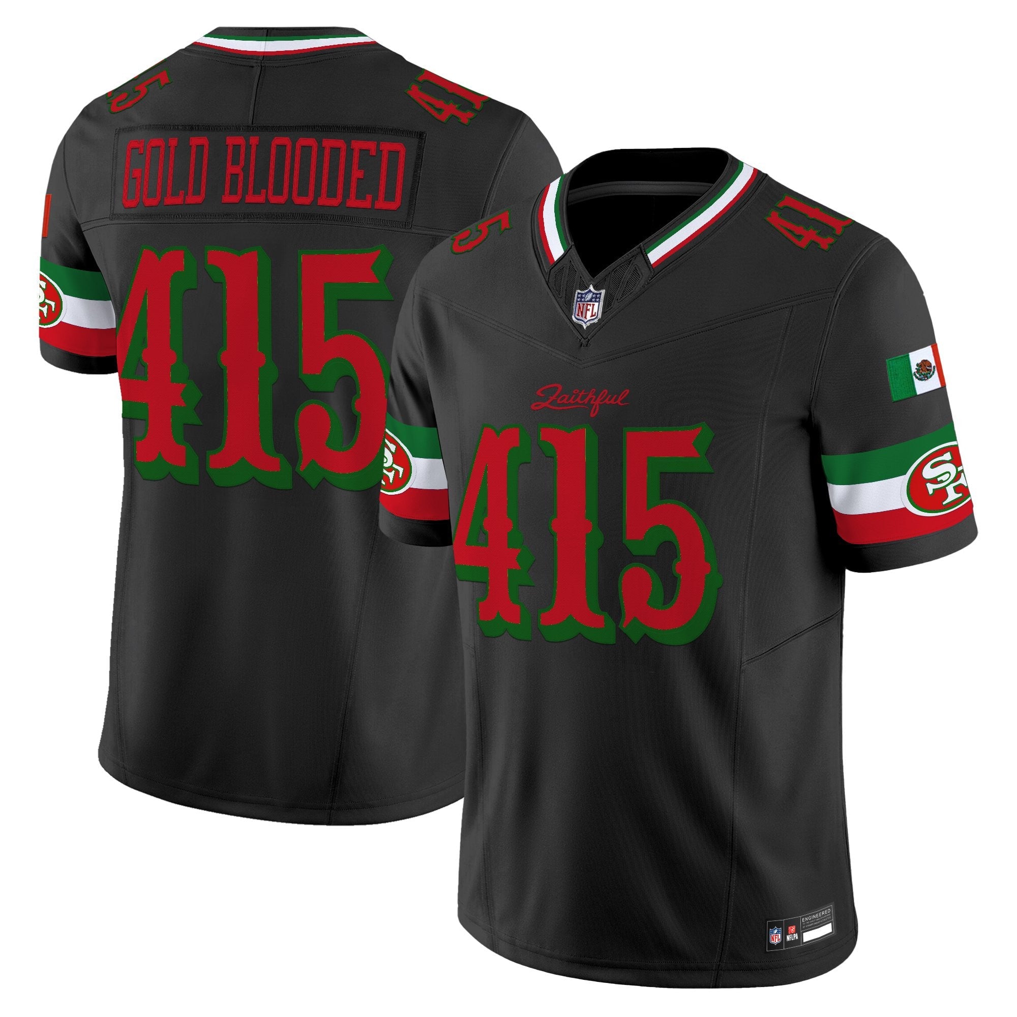 Men's San Francisco 49ers Mexico “Rivalries” Vapor Limited Jersey - All Stitched