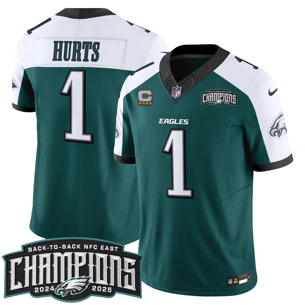 Men's Philadelphia Eagles Back-To-Back 2024-2025 NFC East Division Champions Vapor Limited Jersey - All Stitched