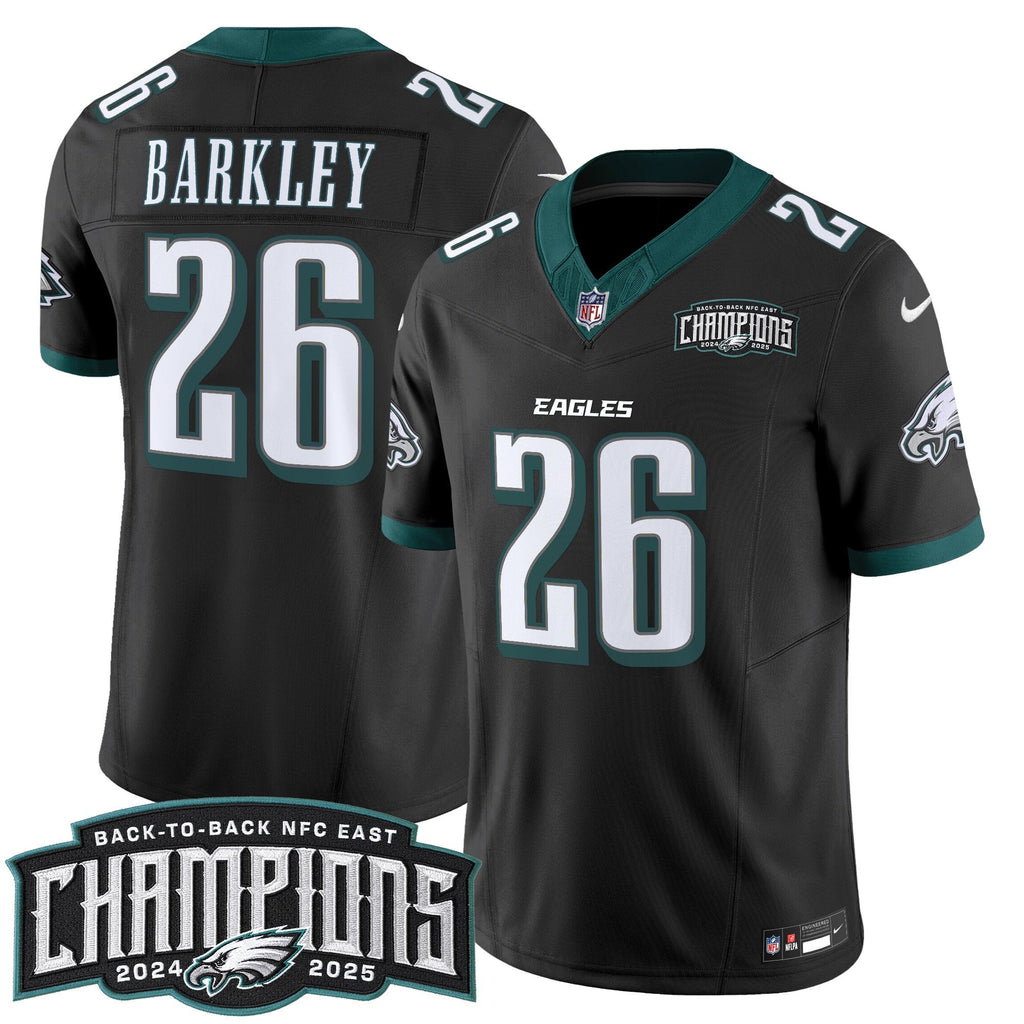 Men's Philadelphia Eagles Back-To-Back 2024-2025 NFC East Division Champions Vapor Limited Jersey - All Stitched