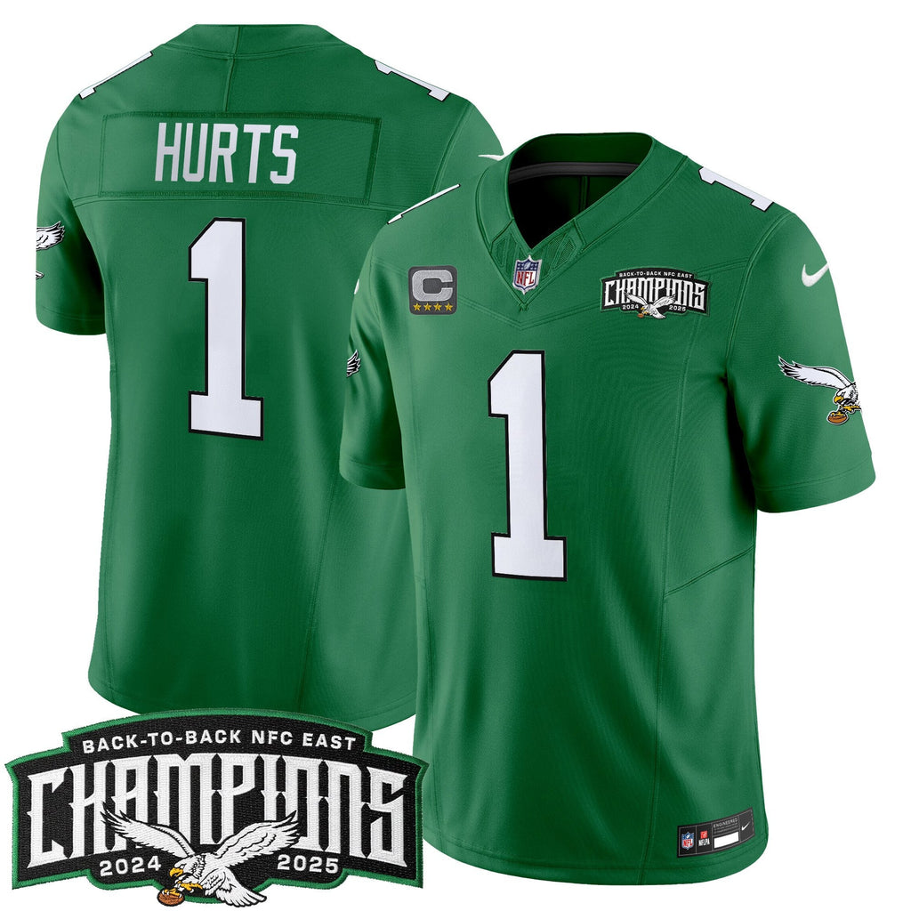Men's Philadelphia Eagles Back-To-Back 2024-2025 NFC East Division Champions Vapor Limited Jersey - All Stitched