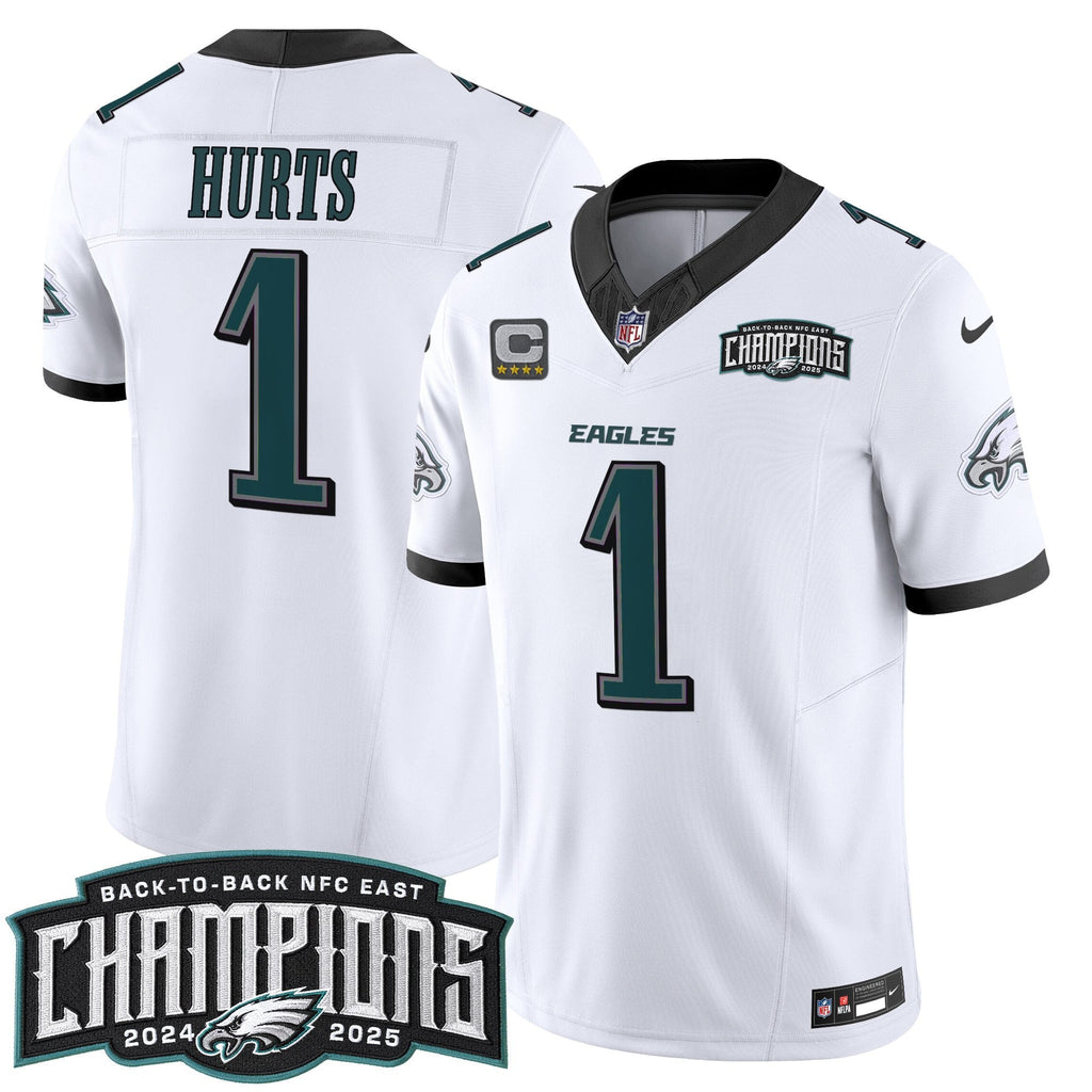 Men's Philadelphia Eagles Back-To-Back 2024-2025 NFC East Division Champions Vapor Limited Jersey - All Stitched