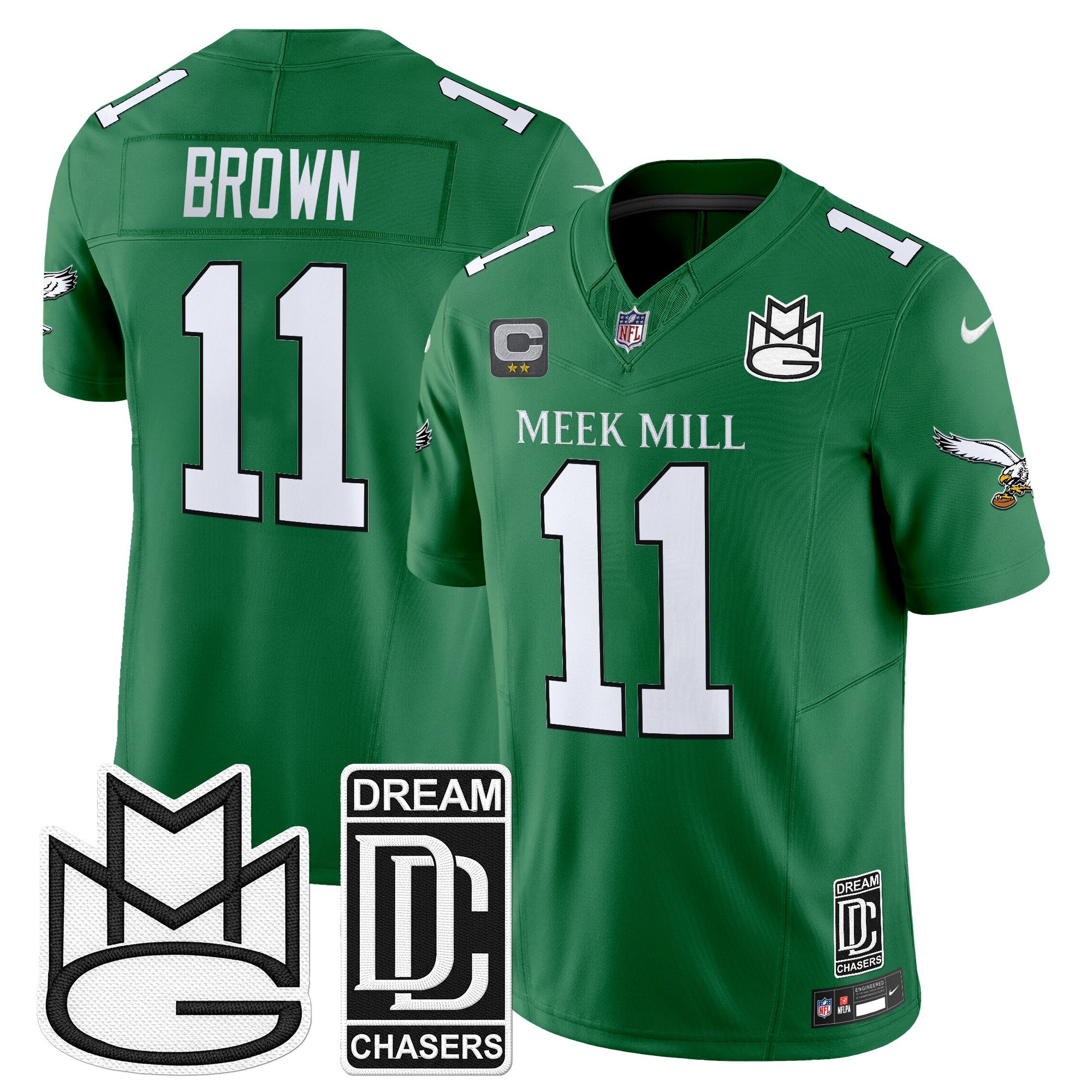 Men's Philadelphia Eagles x Meek Mill Vapor Limited Jersey - All Stitched