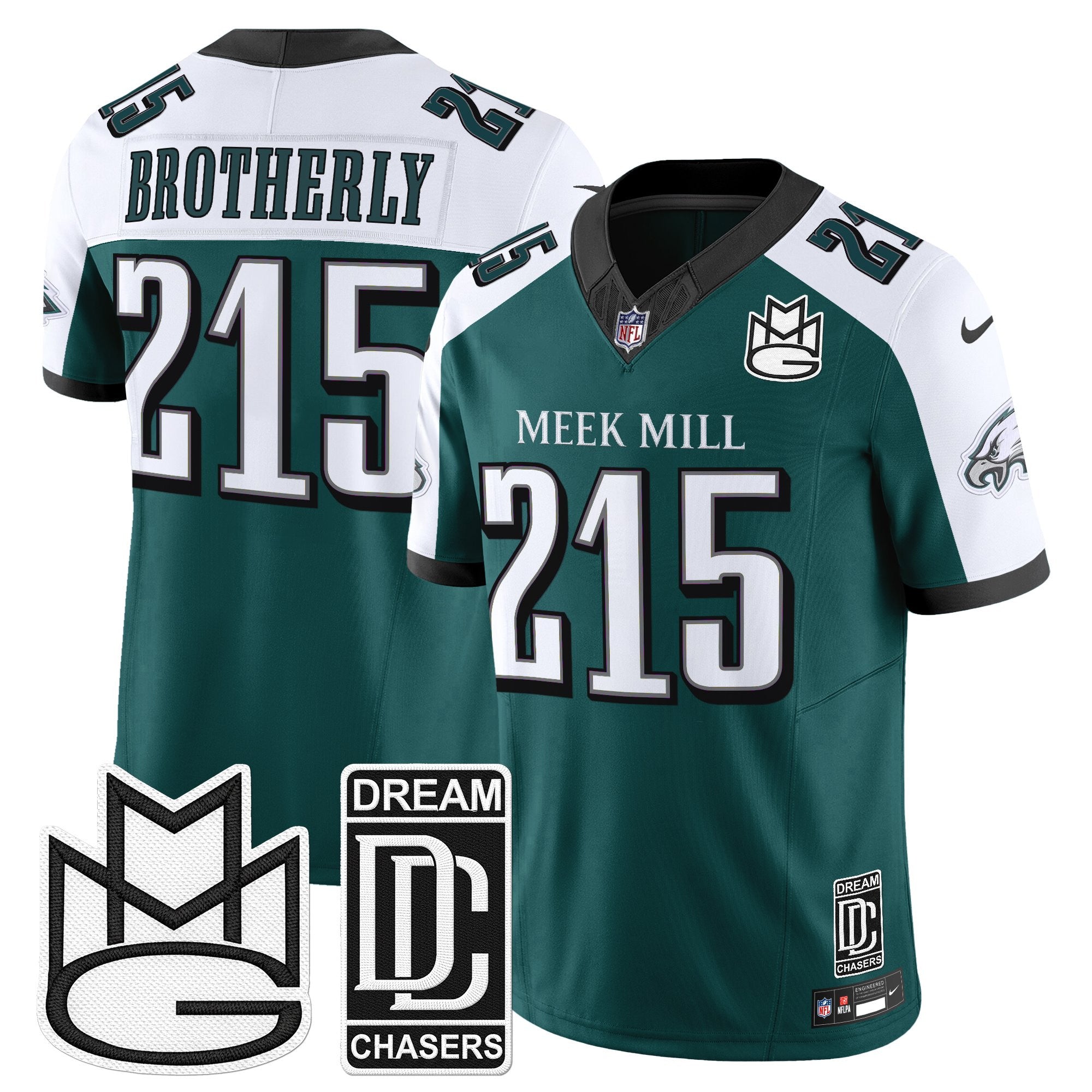 Men's Philadelphia Eagles x Meek Mill Vapor Limited Jersey - All Stitched