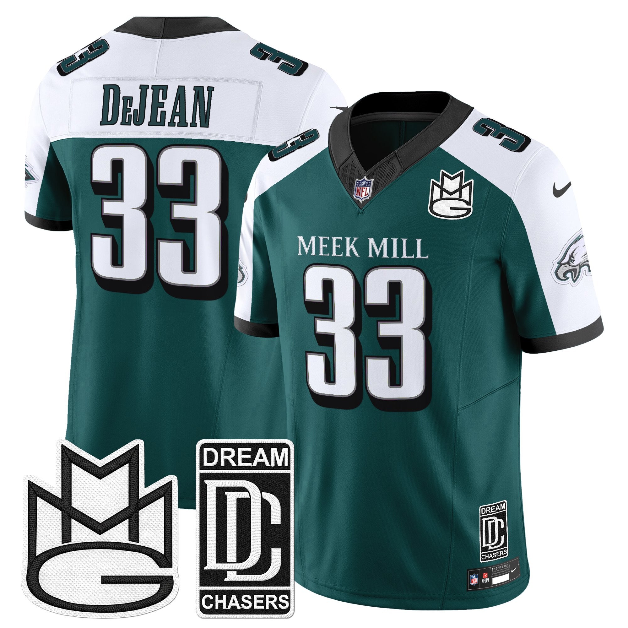 Men's Philadelphia Eagles x Meek Mill Vapor Limited Jersey - All Stitched