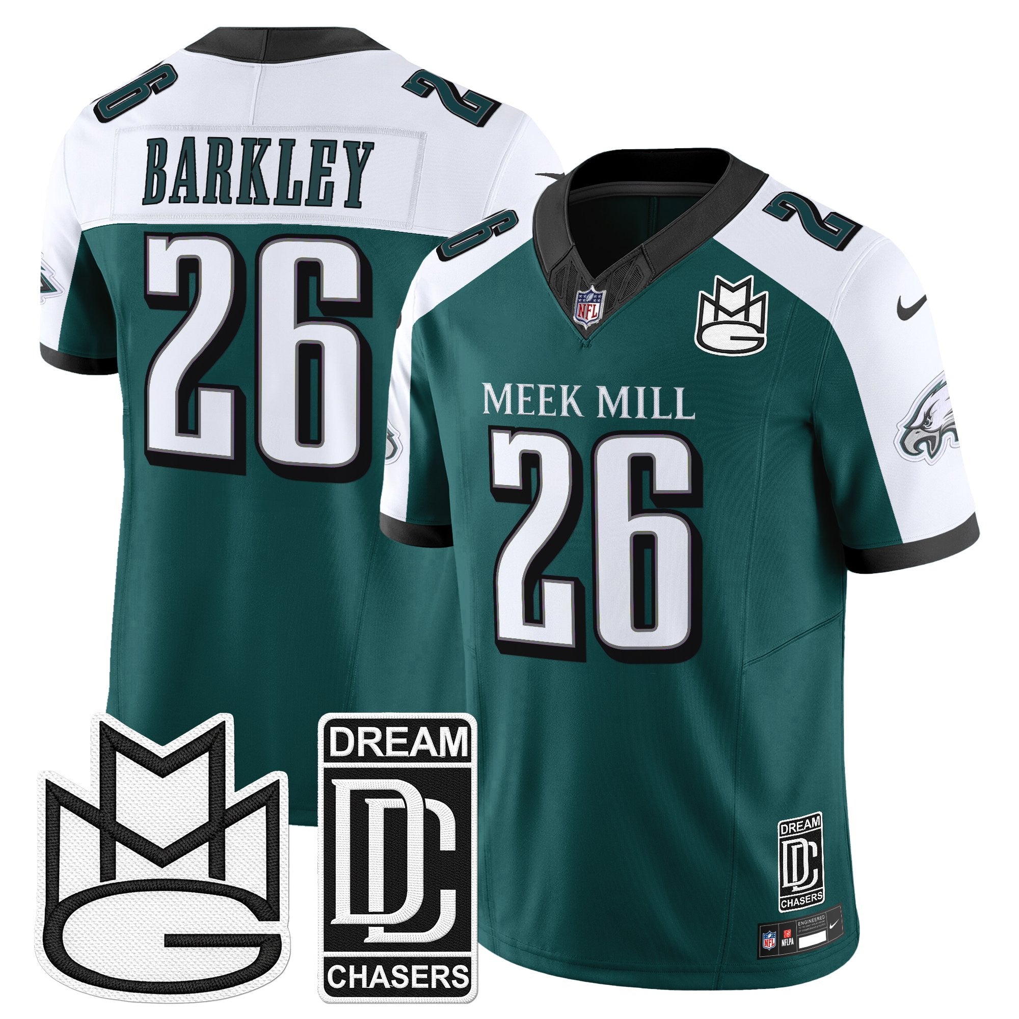 Men's Philadelphia Eagles x Meek Mill Vapor Limited Jersey - All Stitched