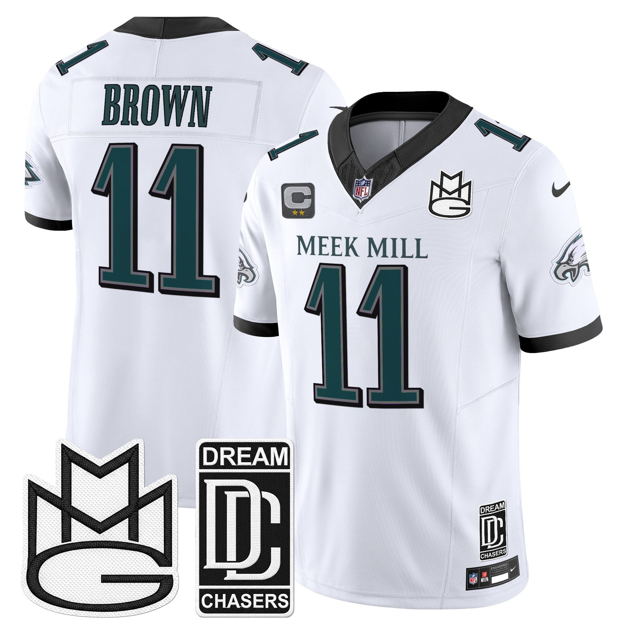 Men's Philadelphia Eagles x Meek Mill Vapor Limited Jersey - All Stitched