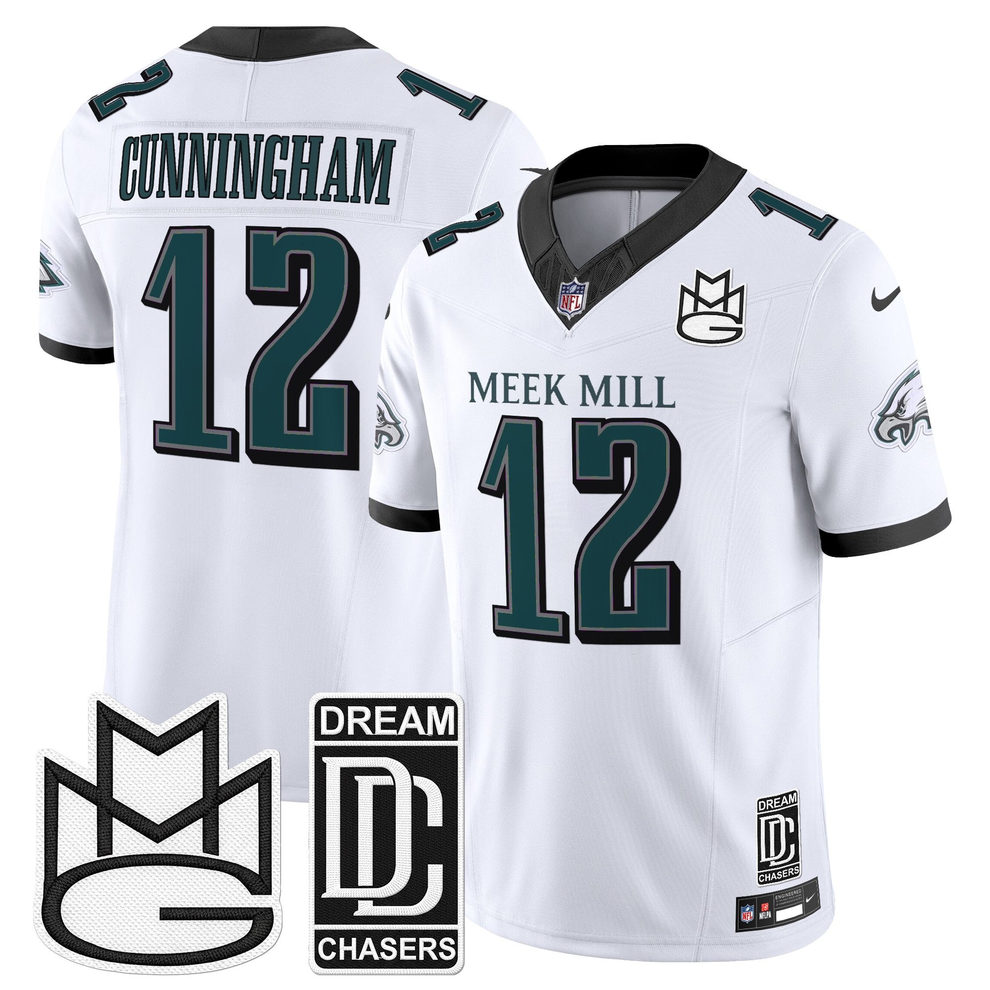Men's Philadelphia Eagles x Meek Mill Vapor Limited Jersey - All Stitched