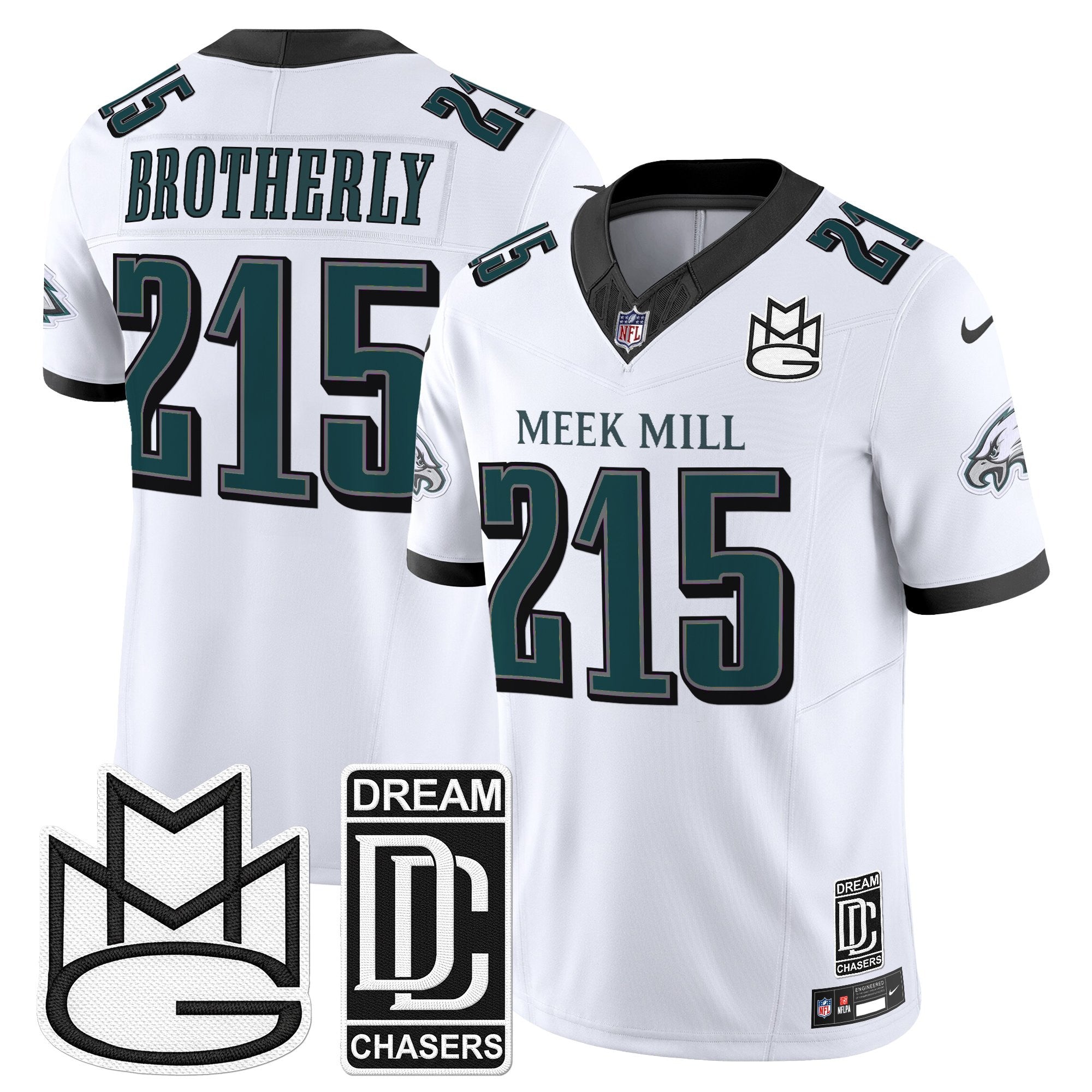 Men's Philadelphia Eagles x Meek Mill Vapor Limited Jersey - All Stitched