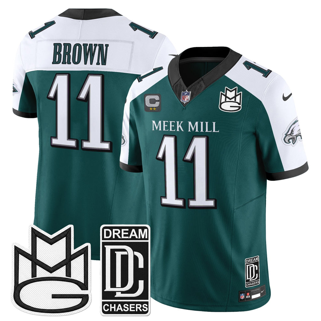 Men's Philadelphia Eagles x Meek Mill Vapor Limited Jersey - All Stitched