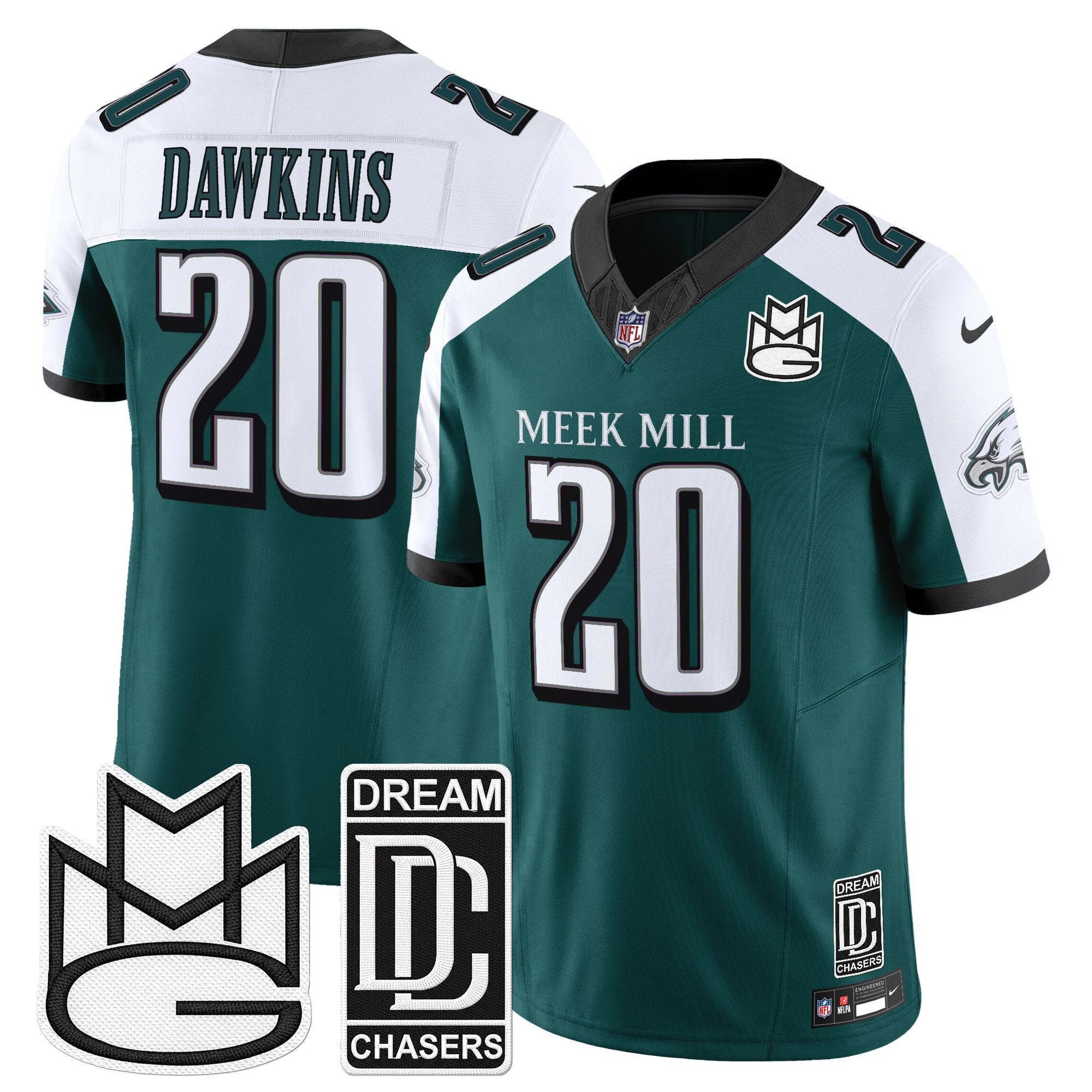Men's Philadelphia Eagles x Meek Mill Vapor Limited Jersey - All Stitched