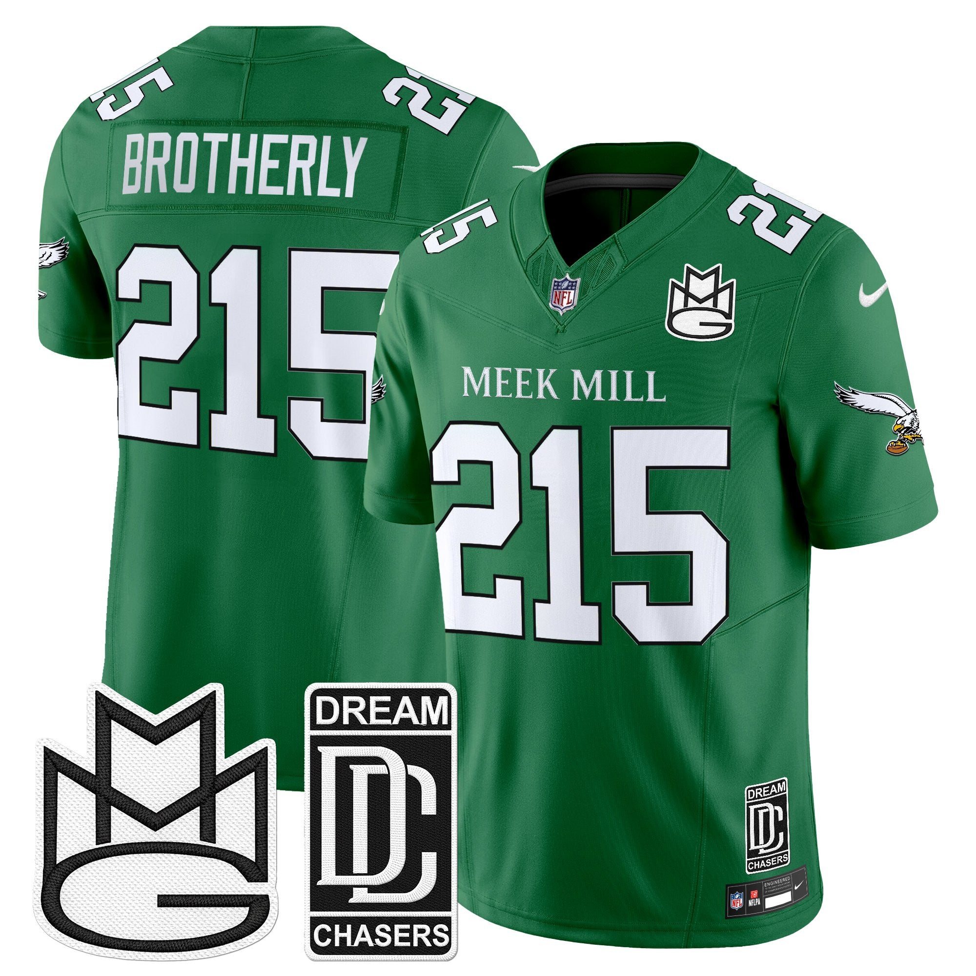 Men's Philadelphia Eagles x Meek Mill Vapor Limited Jersey - All Stitched