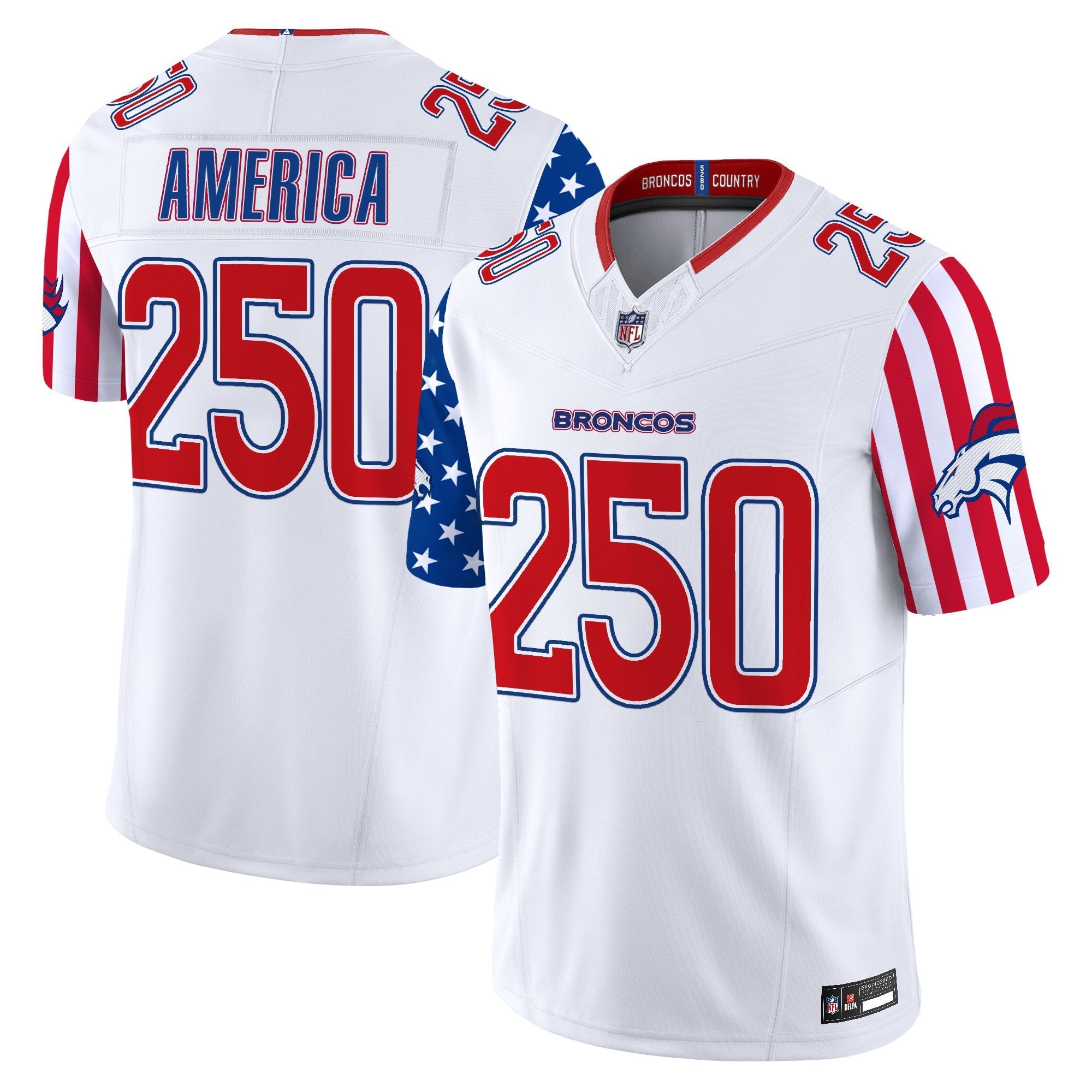Men's Denver Broncos "America250 Edition" Vapor Limited Jersey - All Stitched