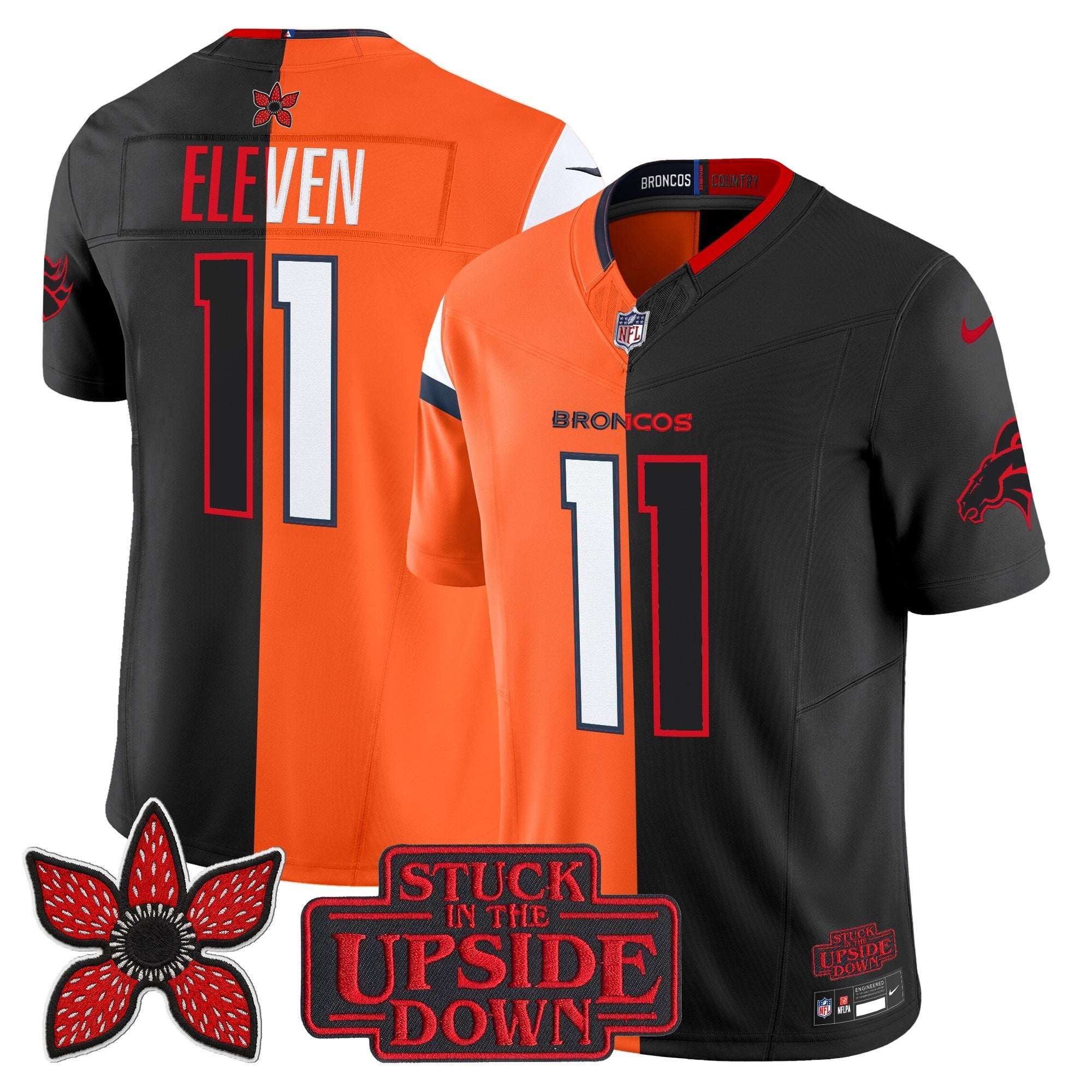 Men's Denver Broncos 'Upside Down Edition' Vapor Limited Jersey - All Stitched