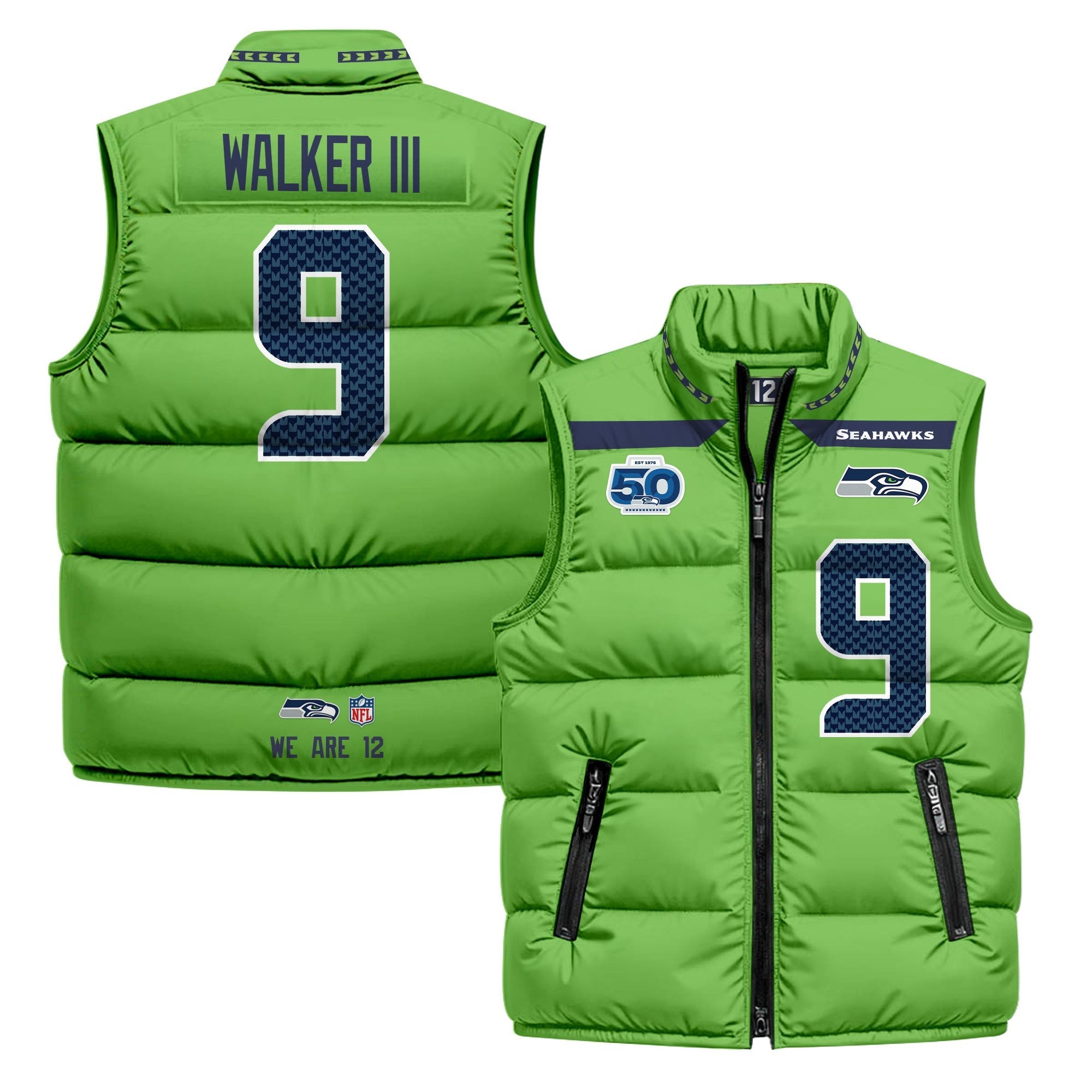 Seattle Seahawks 2026 Puffer Vest