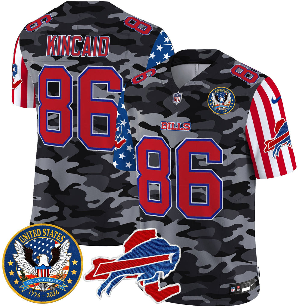 Men's Buffalo Bills "America250 Edition" Style Vapor Limited Jersey - All Stitched