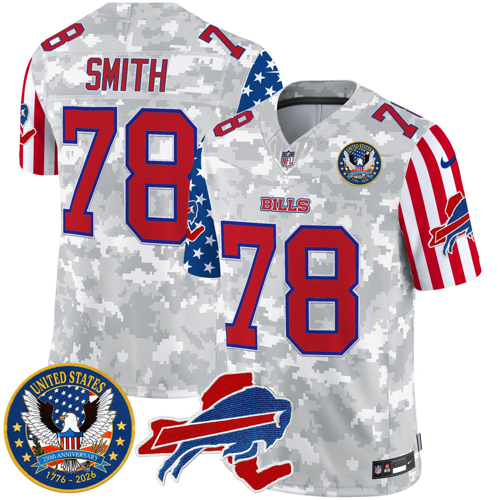 Men's Buffalo Bills "America250 Edition" Style Vapor Limited Jersey - All Stitched