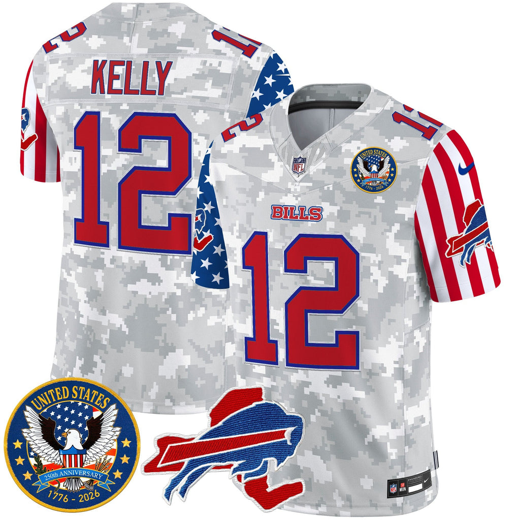 Men's Buffalo Bills "America250 Edition" Style Vapor Limited Jersey - All Stitched
