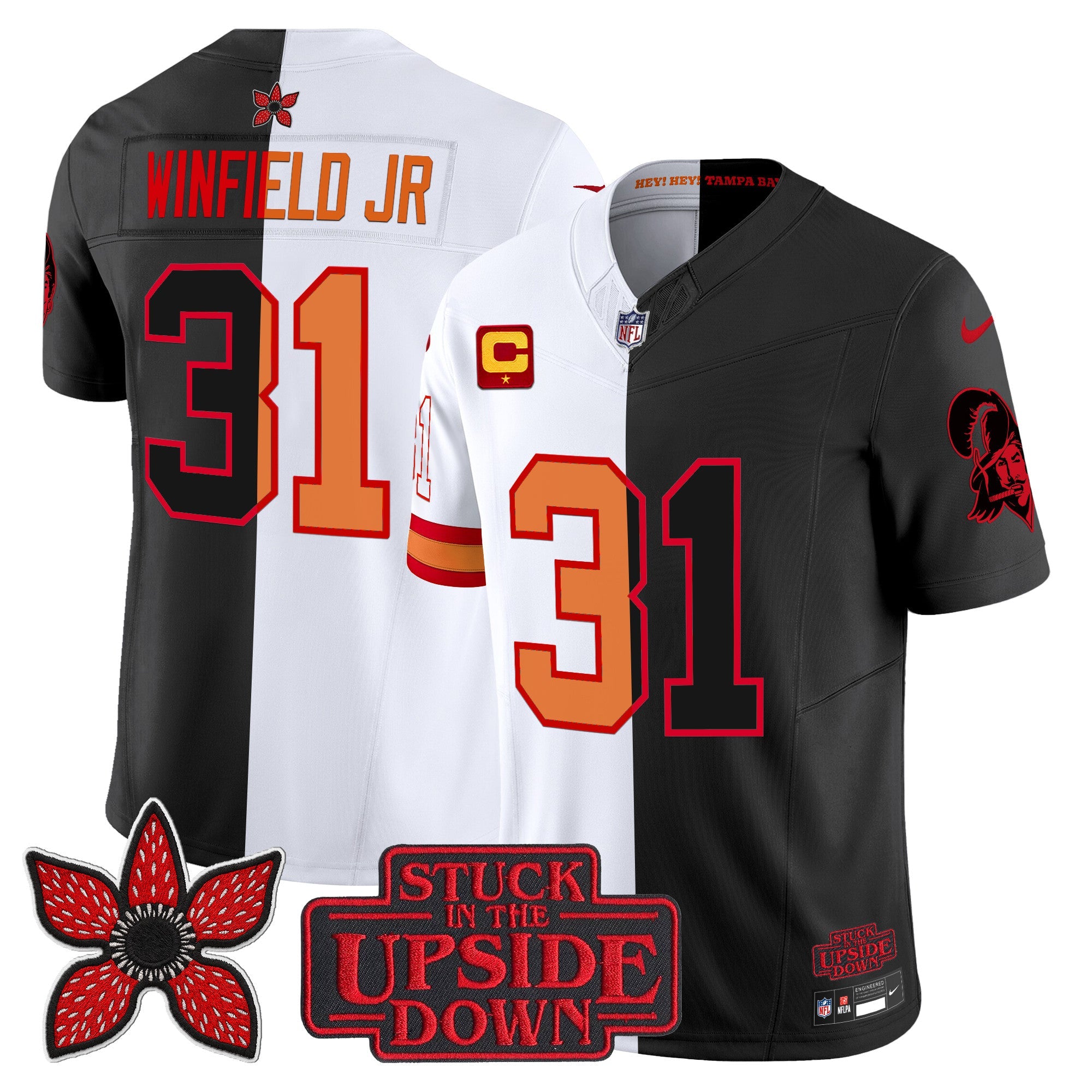 Men's Tampa Bay Buccaneers 'Upside Down Edition' Vapor Limited Jersey - All Stitched