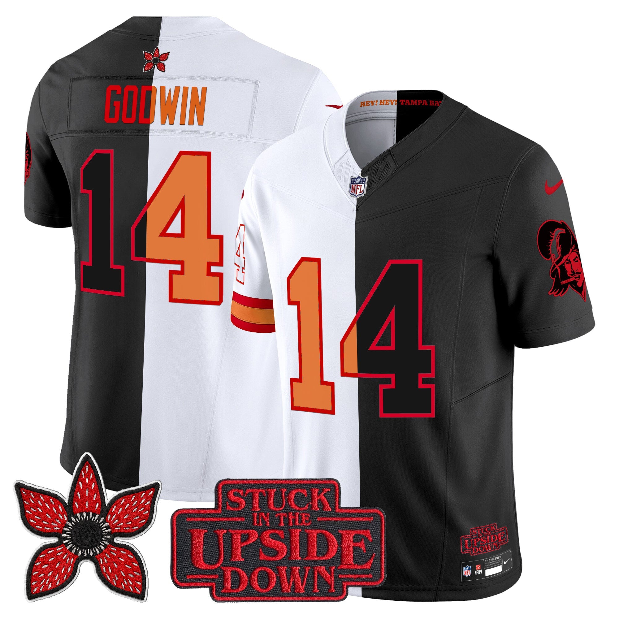 Men's Tampa Bay Buccaneers 'Upside Down Edition' Vapor Limited Jersey - All Stitched