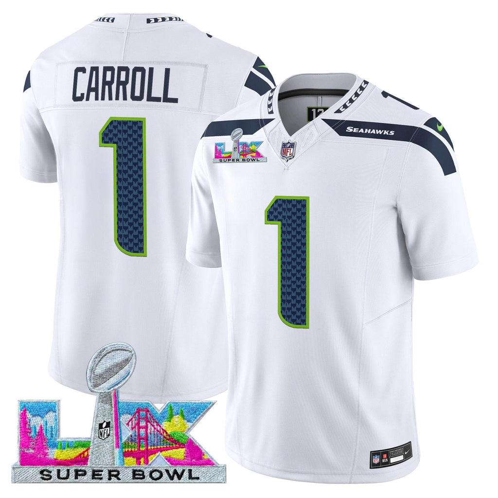 Men's Seattle Seahawks Super Bowl LX Vapor Limited Jersey - All Stitched
