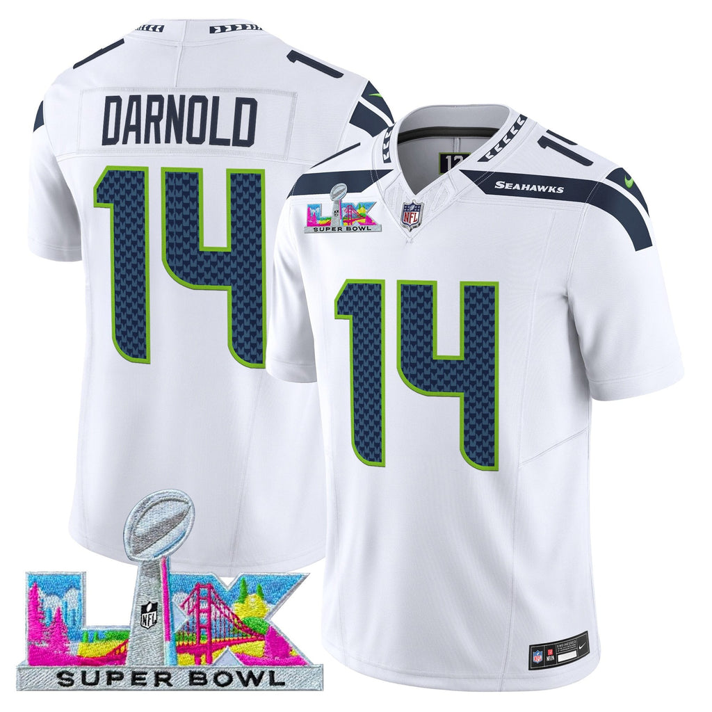 Men's Seattle Seahawks Super Bowl LX Vapor Limited Jersey - All Stitched