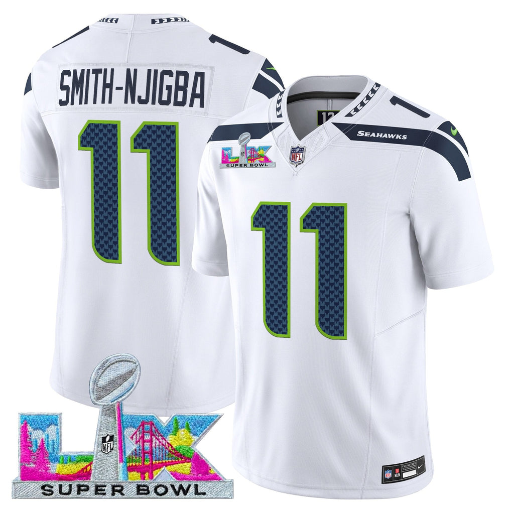 Men's Seattle Seahawks Super Bowl LX Vapor Limited Jersey - All Stitched